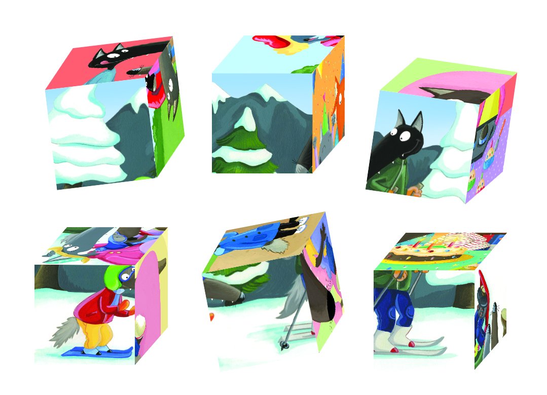 Ma bibliothèque cube - p'tit loup
