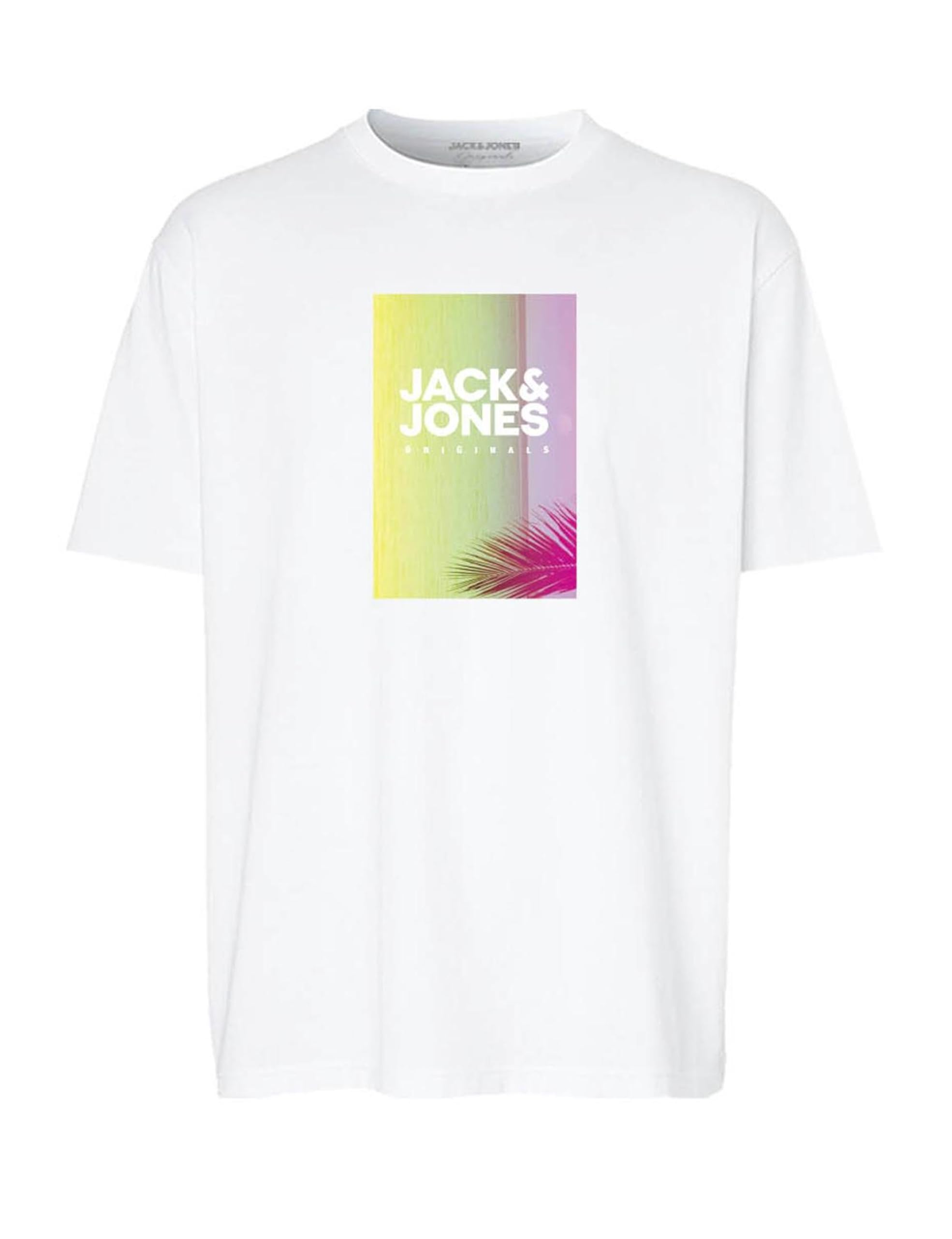 JACK & JONES Maglietta Uomo Jorvarenna Photo Tee – Girocollo Con Stampa Fotografica (Manica Corta)