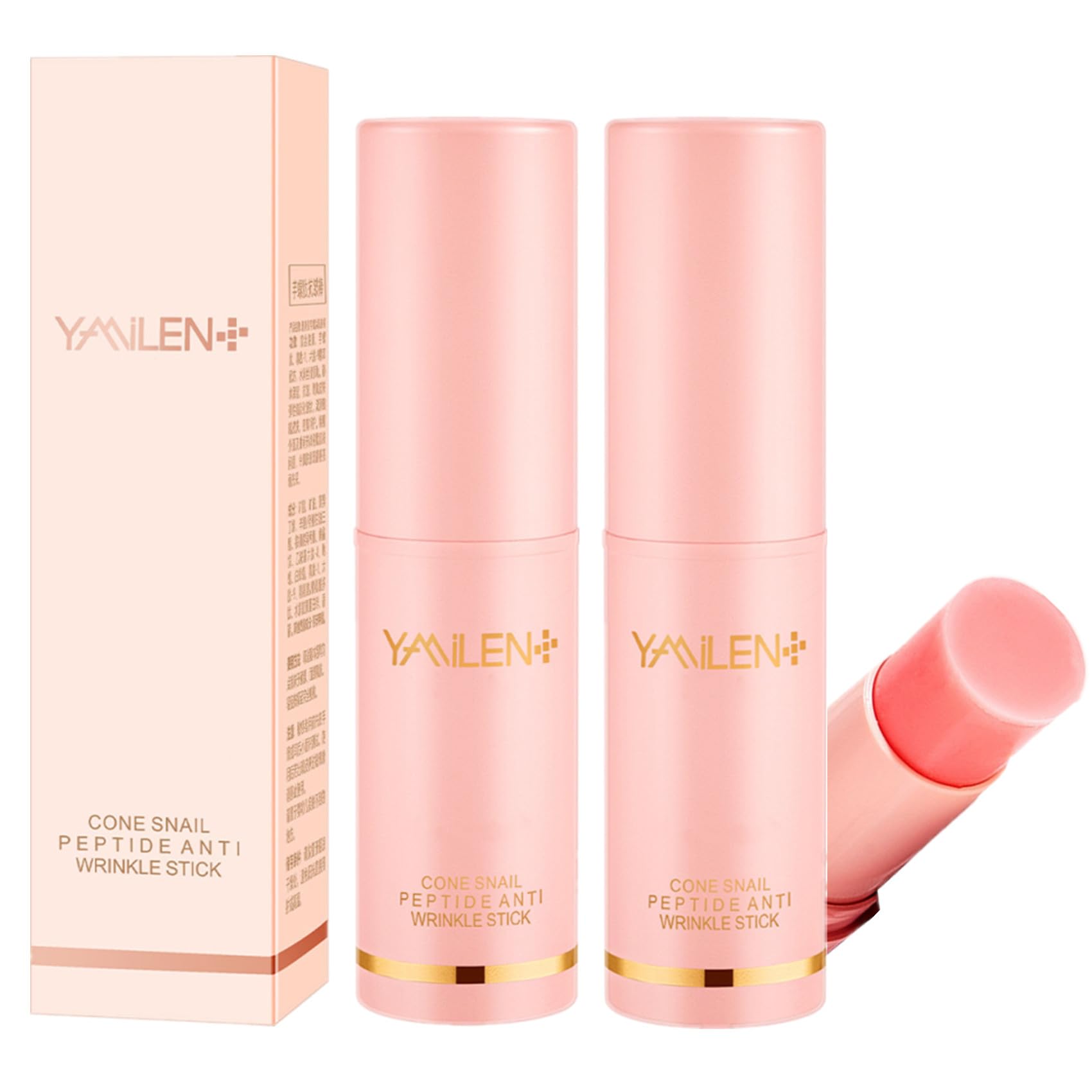 OuYanna Korea Bounce Wrinkle Balm - K-Drama Balm, 2023 New Collagen Boosting Moisture Balm Stick, Yanlen Anti Wrinkle Stick Balm, Yamilen Stick, Cone Snail Peptide Anti Wrinkle Stick (2pcs)