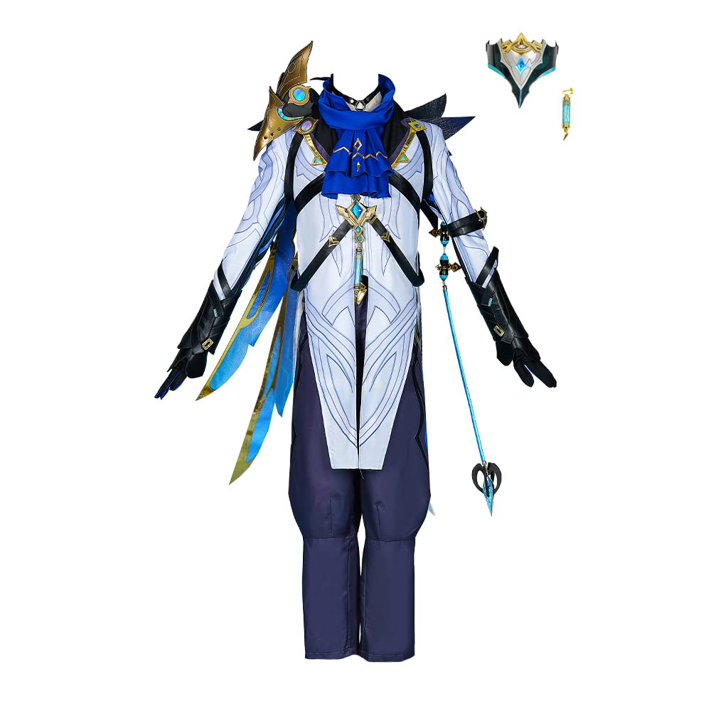 MZXDYDottore Cosplay Costume, Game Genshin Impact Outfit Fatui The Doctor Full Set for Halloween