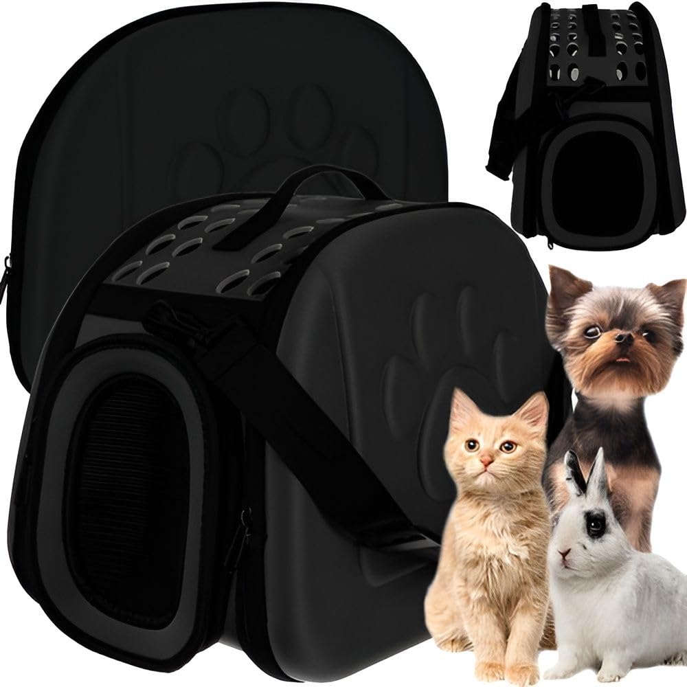 LEVEL25 Transportín Gato Perro Conejo Bolsa Plegable para Animales Pequeños Mascotas hasta 6 kg.