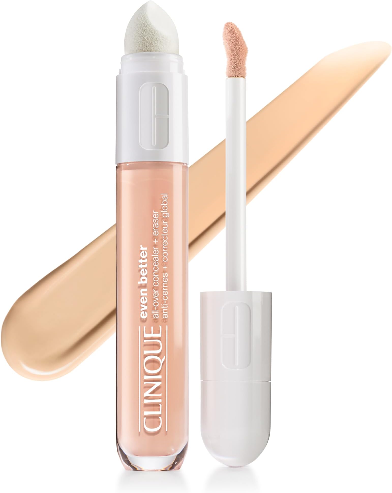 Even Better All-Over Full Coverage Concealer + Eraser Makeup For Dark Undereye Circles | With Hyaluronic Acid + Caffeine | Hydrating, Brightening + Depuffing