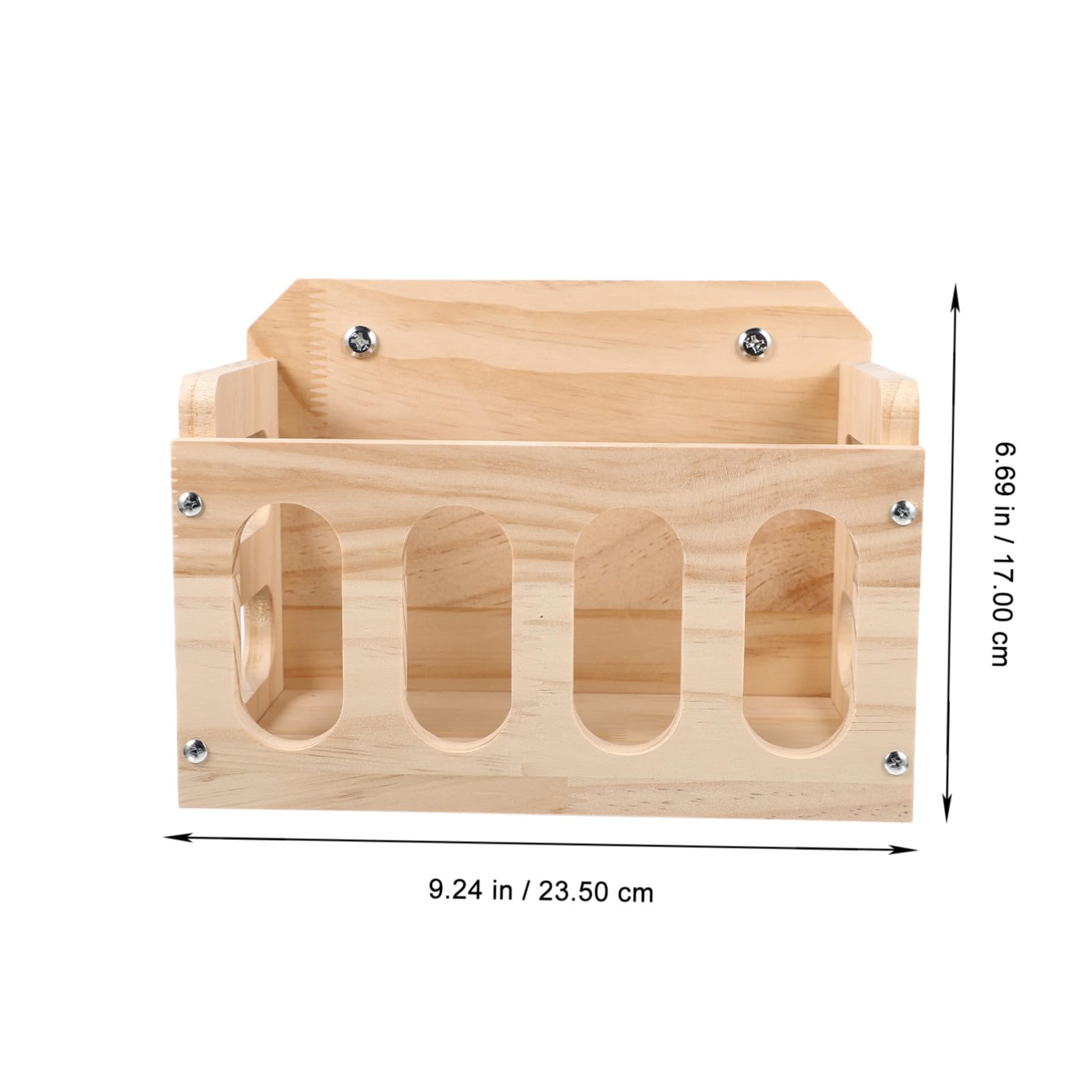 Râtelier à Foin Lapin en Bois Kaki, Fixe pour Cage