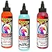 Unicorn SPiT Gel Stain & Glaze Paint in One - CaLyPso Set: --Phoenix Fire, Pixie Punk Pink, Zia Teal - 4 oz size--