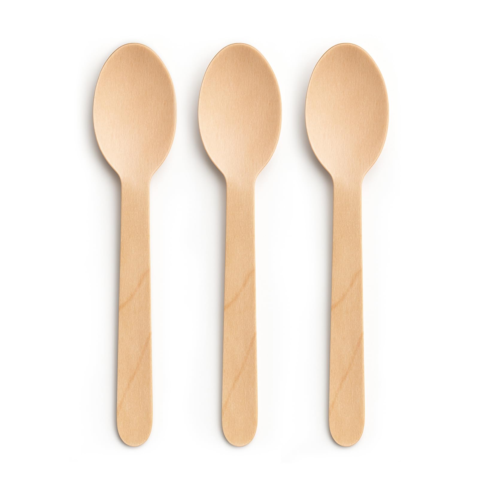 OWLKELA Disposable Wooden Spoons, 100PCS