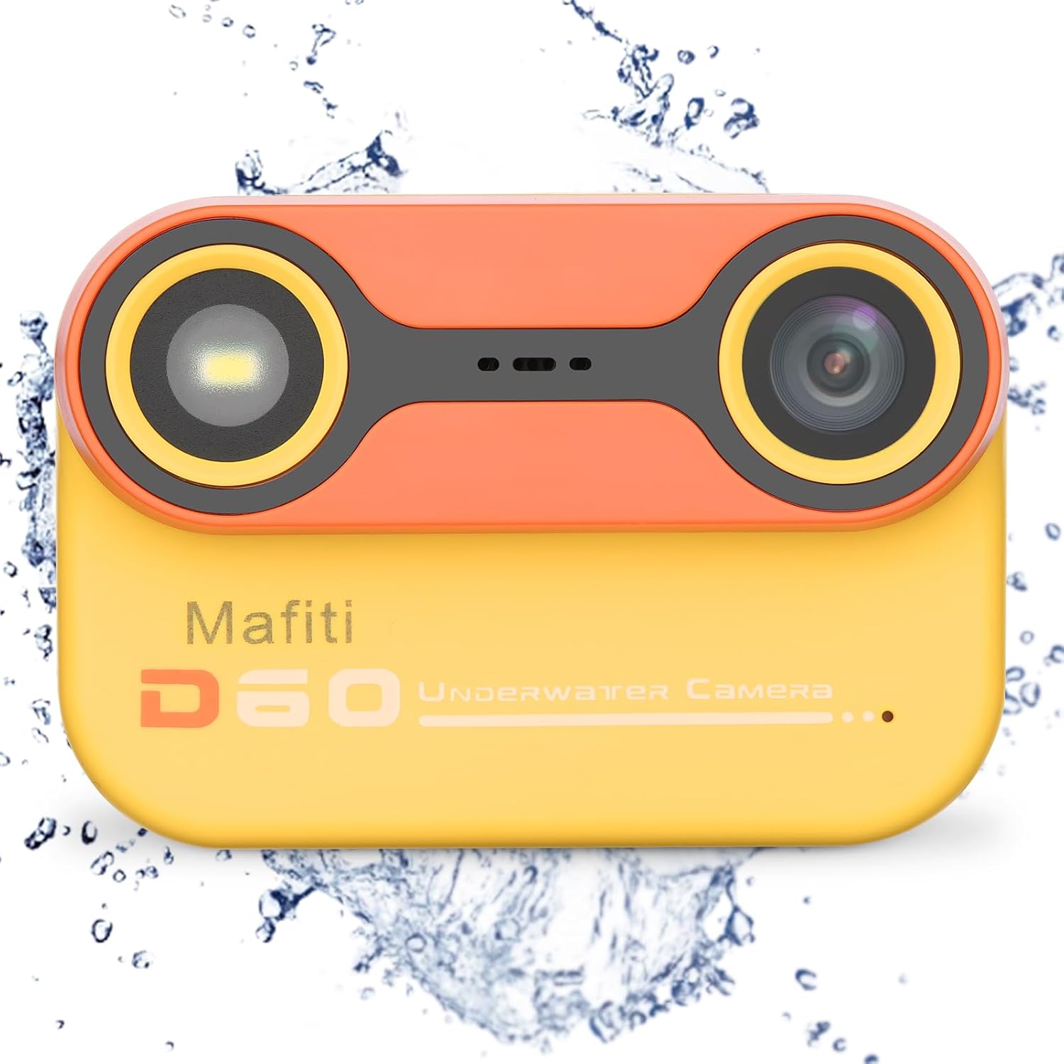 Mafiti Kids Waterproof Camera Underwater Camera 10FT with 32GB Card Floatable Pool Toys Gifts for Kids Age 4-12 26MP Photos 1080P HD Videos Children Selfie Digital Camera Orange