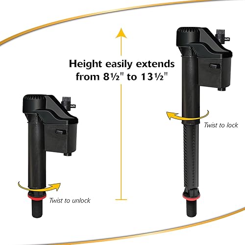 Miniatura 2 de Korky 528XBP - Válvula de llenado de inodoro, sin tamaño, color rojo