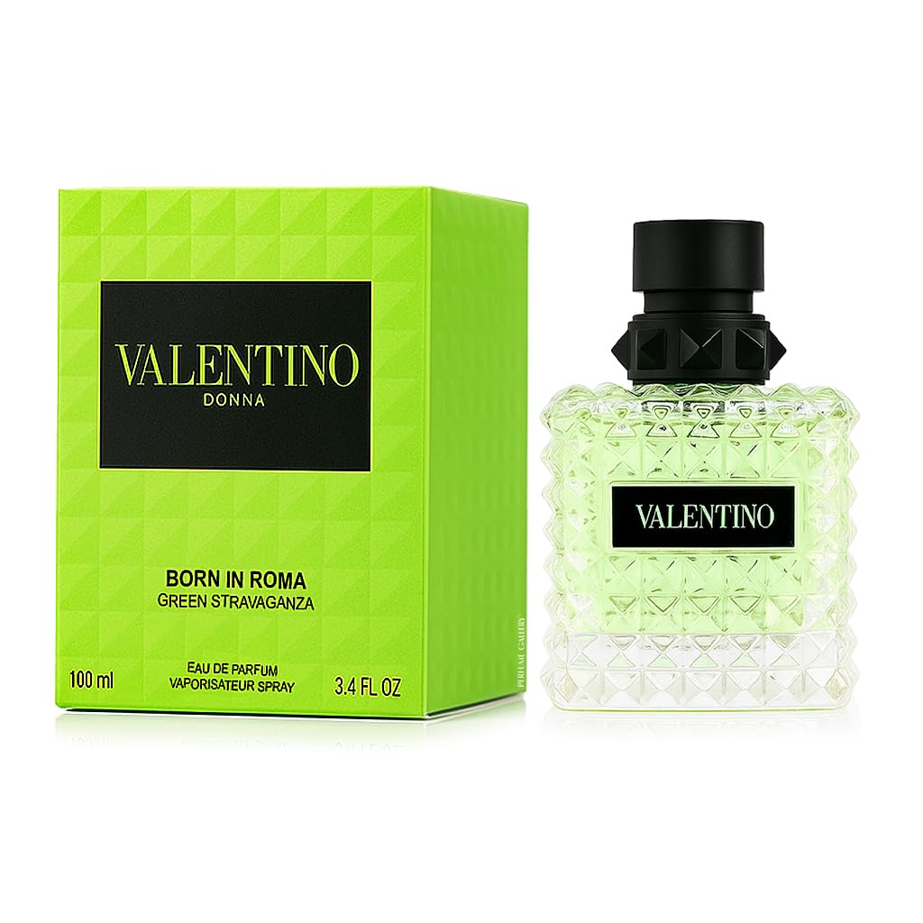 Valentino Donna Born In Roma Green Stravaganza by Valentino for Women - 3.4 oz EDP Spray, Floral Fragrance