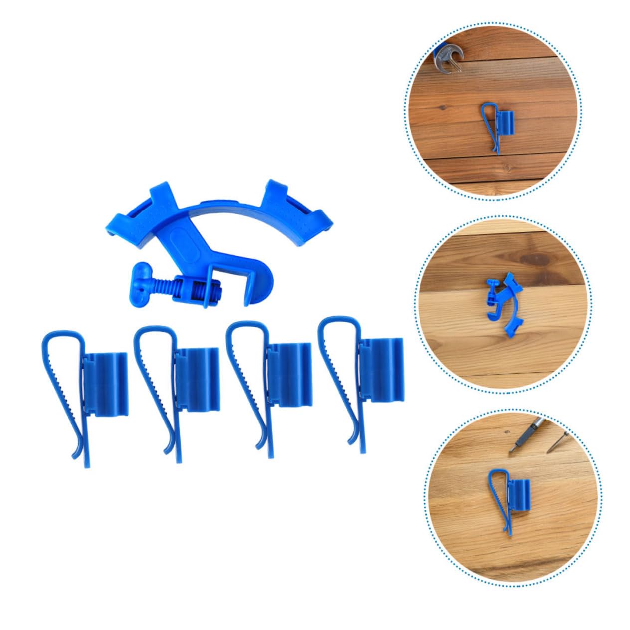 TOYANDONA 20 Stück Rohrschellen aus Kunststoff mit Halbkreisförmiger Klammer für Aquarienrohre Universelle Befestigungsklemmen Verstecktes Design für Aquarienfilter und Fischbecken