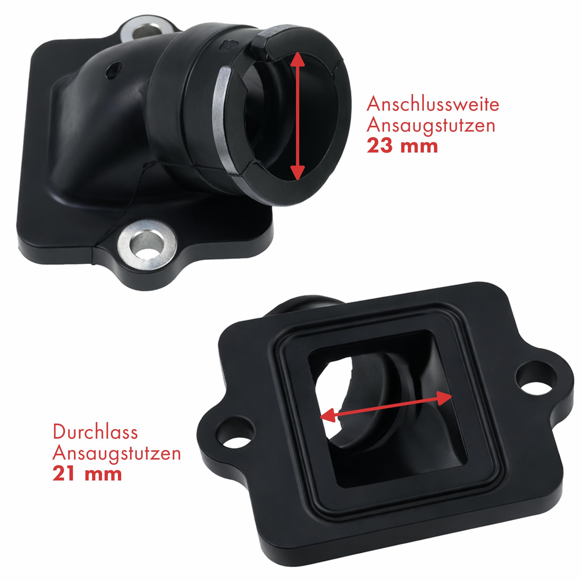 Juego tobera de admisión 2EXTREME con bloque de láminas y juntas compatible con Piaggio NRG, TPH, Zip y Gilera Runner