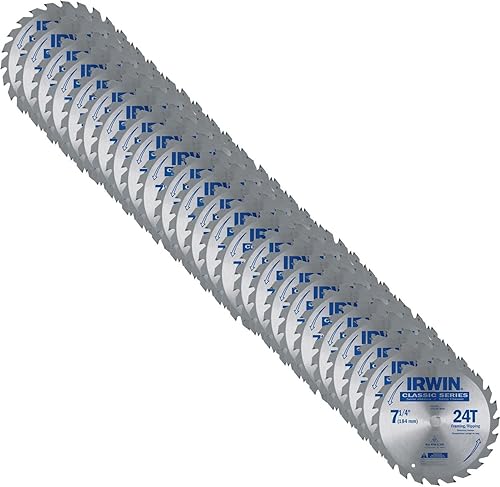 Paquete de 25 hojas de sierra circular, punta de carburo, 24 TPI, 7-14 pulgadas -25130