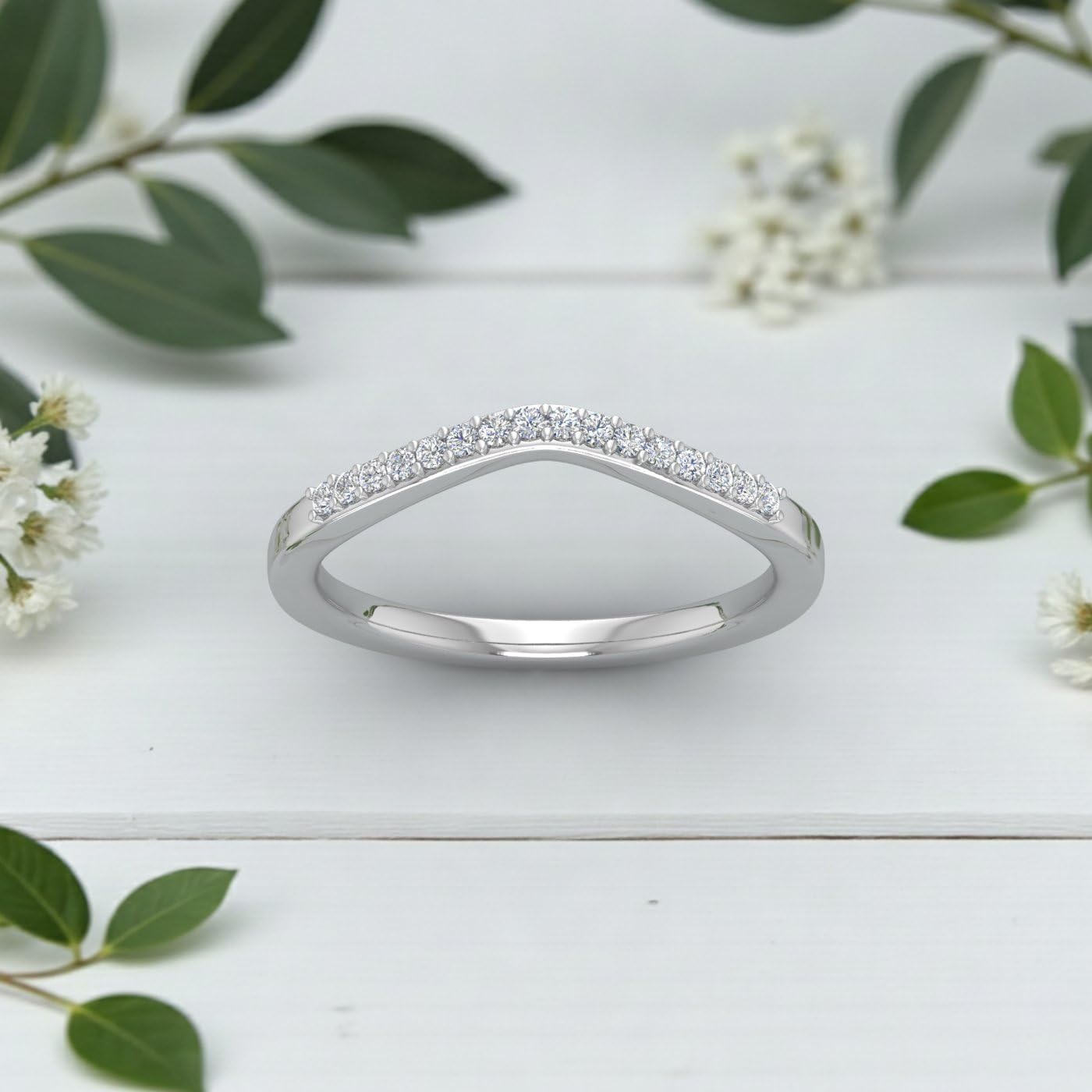 1/10 Carat Diamond Wedding Anniversary Ring in 14K Gold (I1-I2 Clarity)