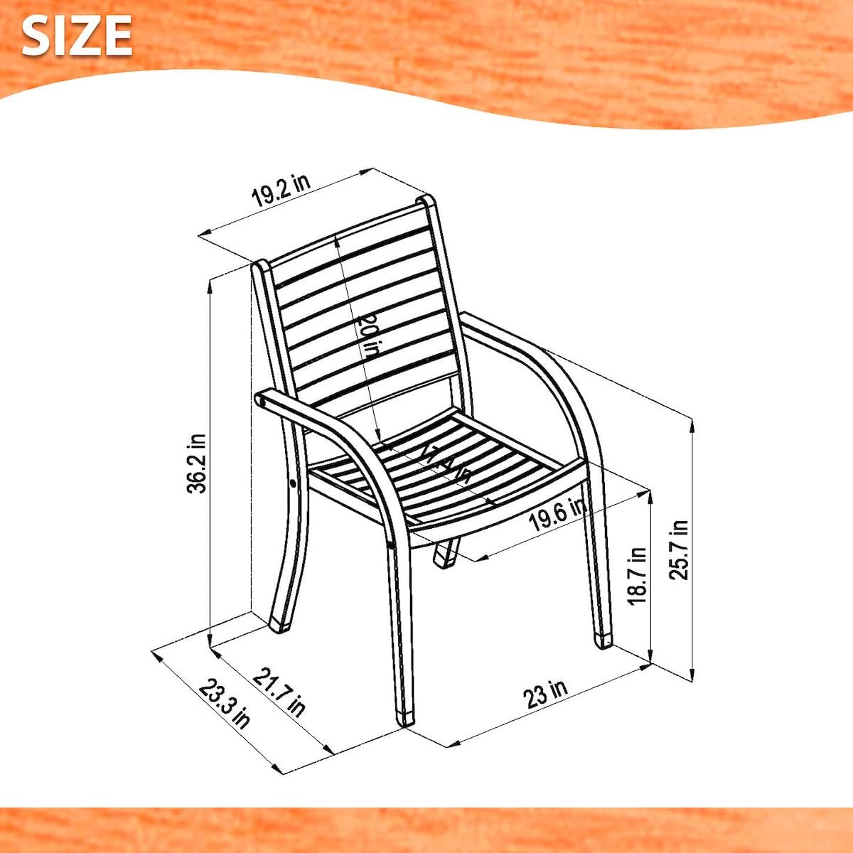 Amazonia Spiaggia 5 Piece Extendable Patio Dining Set | Teak Finish and Stackable Chairs| Durable and Ideal for Outdoors