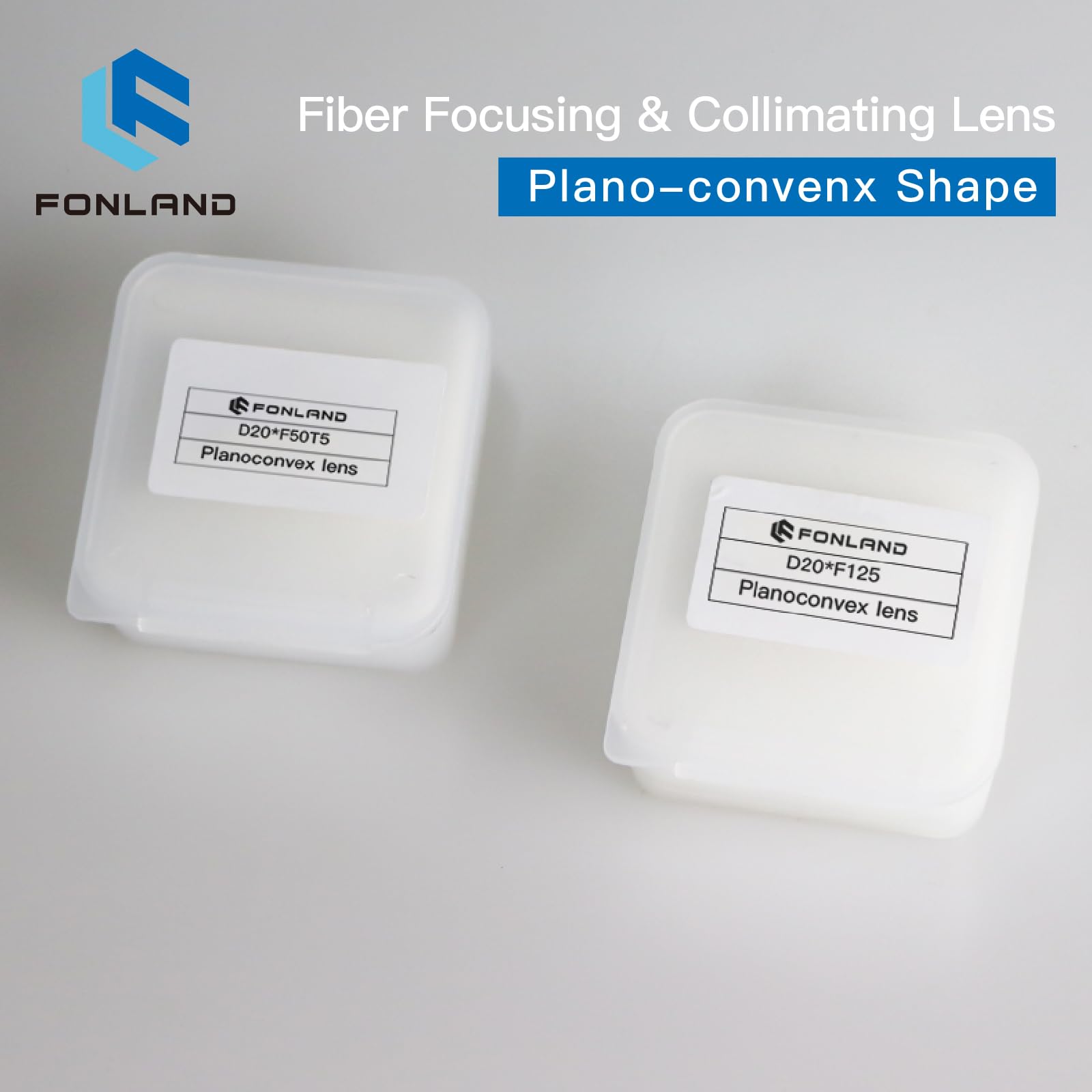 Diametro lente Collimante di Messa a Fuoco 20-37 mm Silice Fusa al Quarzo per Macchina Laser a Fibra ad Alta Energia 1064nm Piano-Convesso