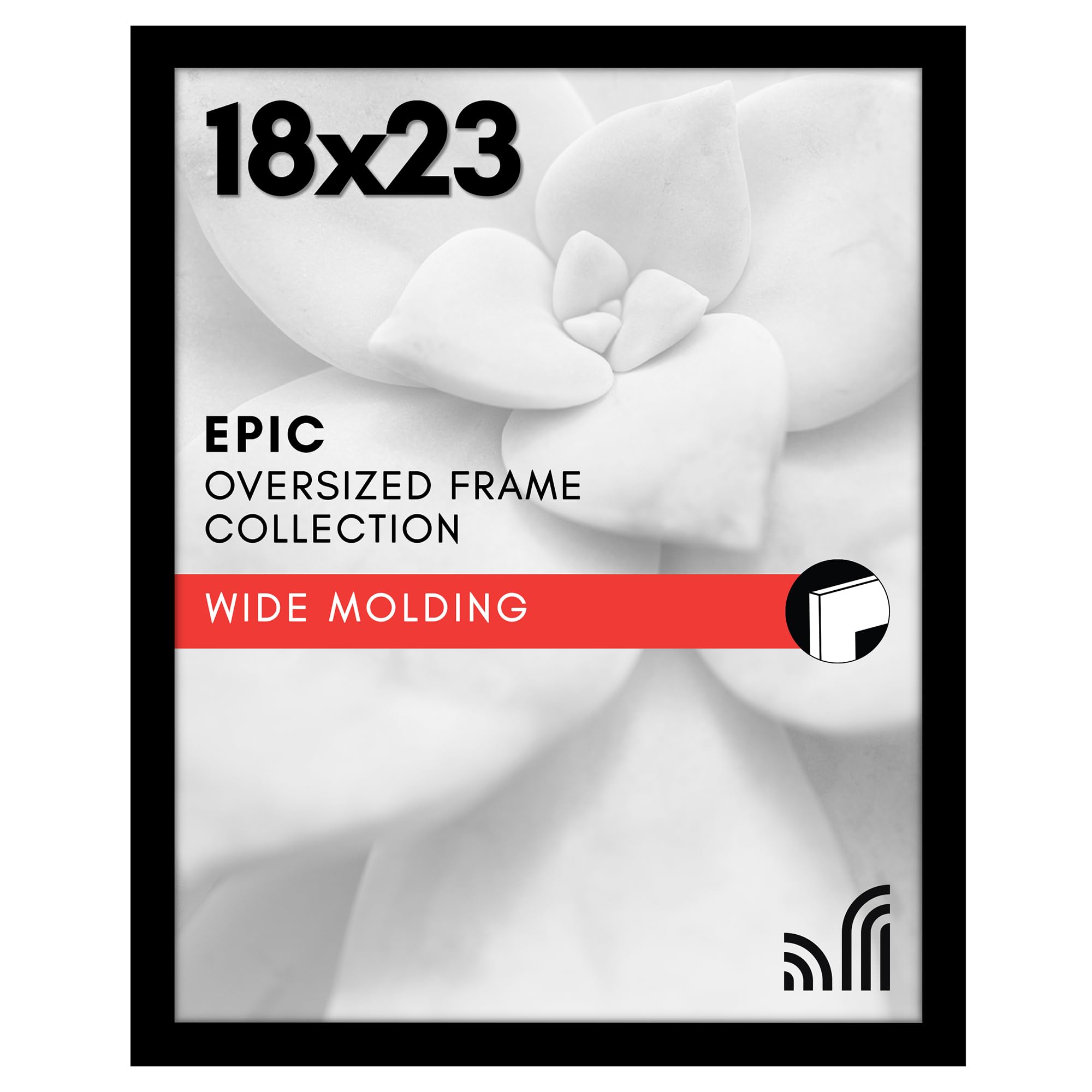 Americanflat 18x23 Poster Frame - Engineered Wood - Black