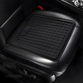Cooling Gel Seat Cushion, 3D Honeycomb Design, Breathable Office Chair Car Recliner Cushion for Long Sitting Black, 15.35 x 15.35 in