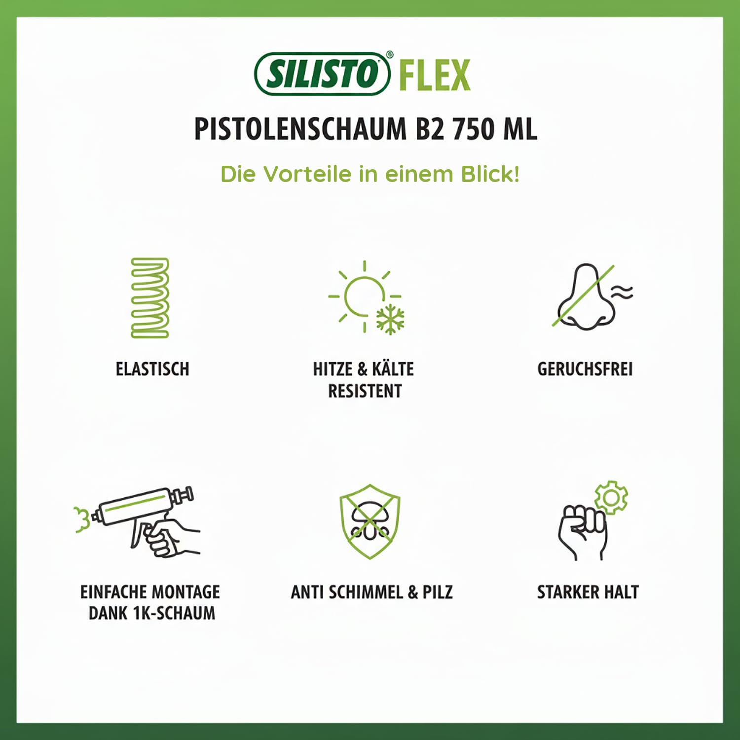 Pianka do pistoletu B2 750 ml elastyczna pianka PU do fug z absorpcją ruchu – (6, B2 750 ml)