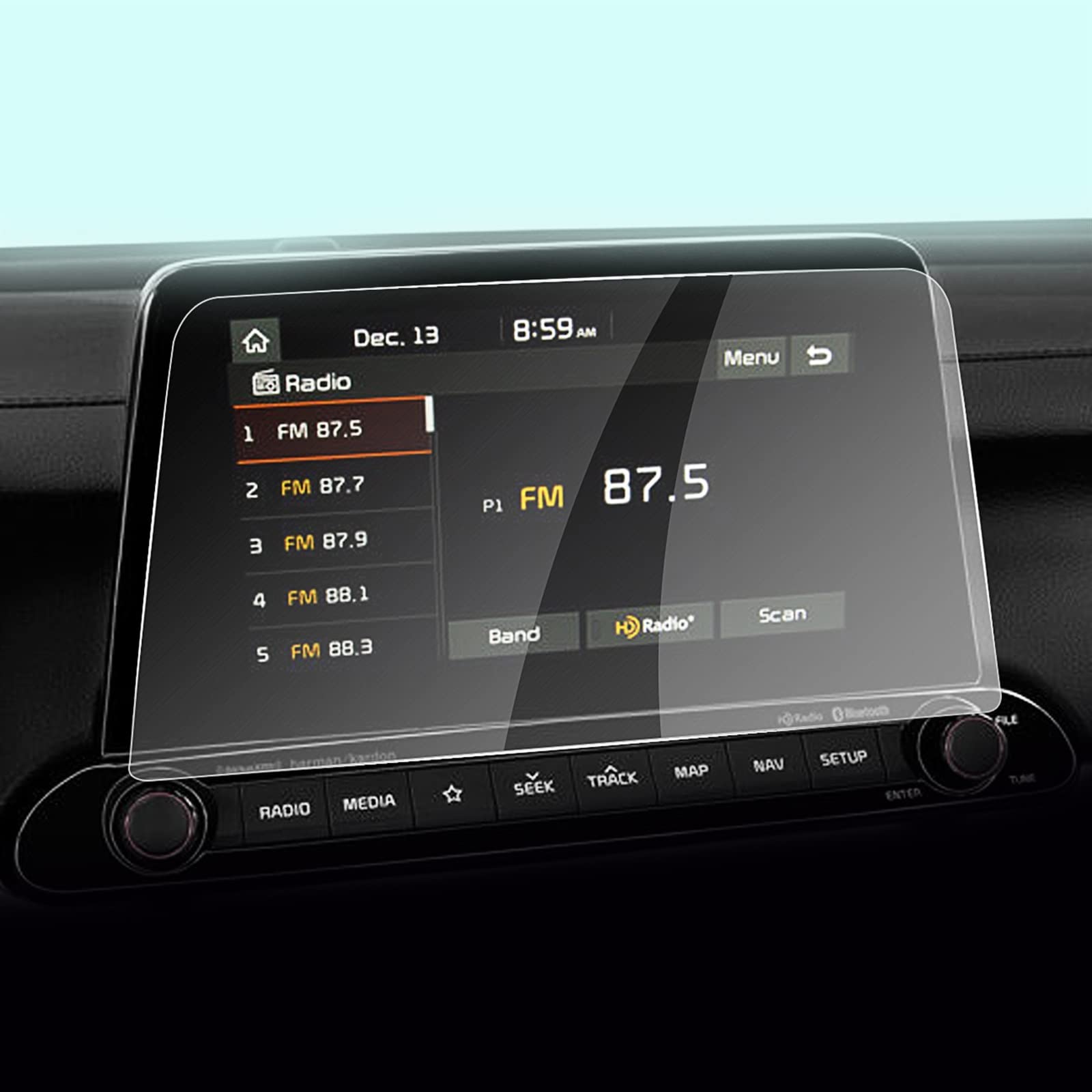 Accessoires auto Kia Forte 2019-2022 film de protection écran tactile en voyage