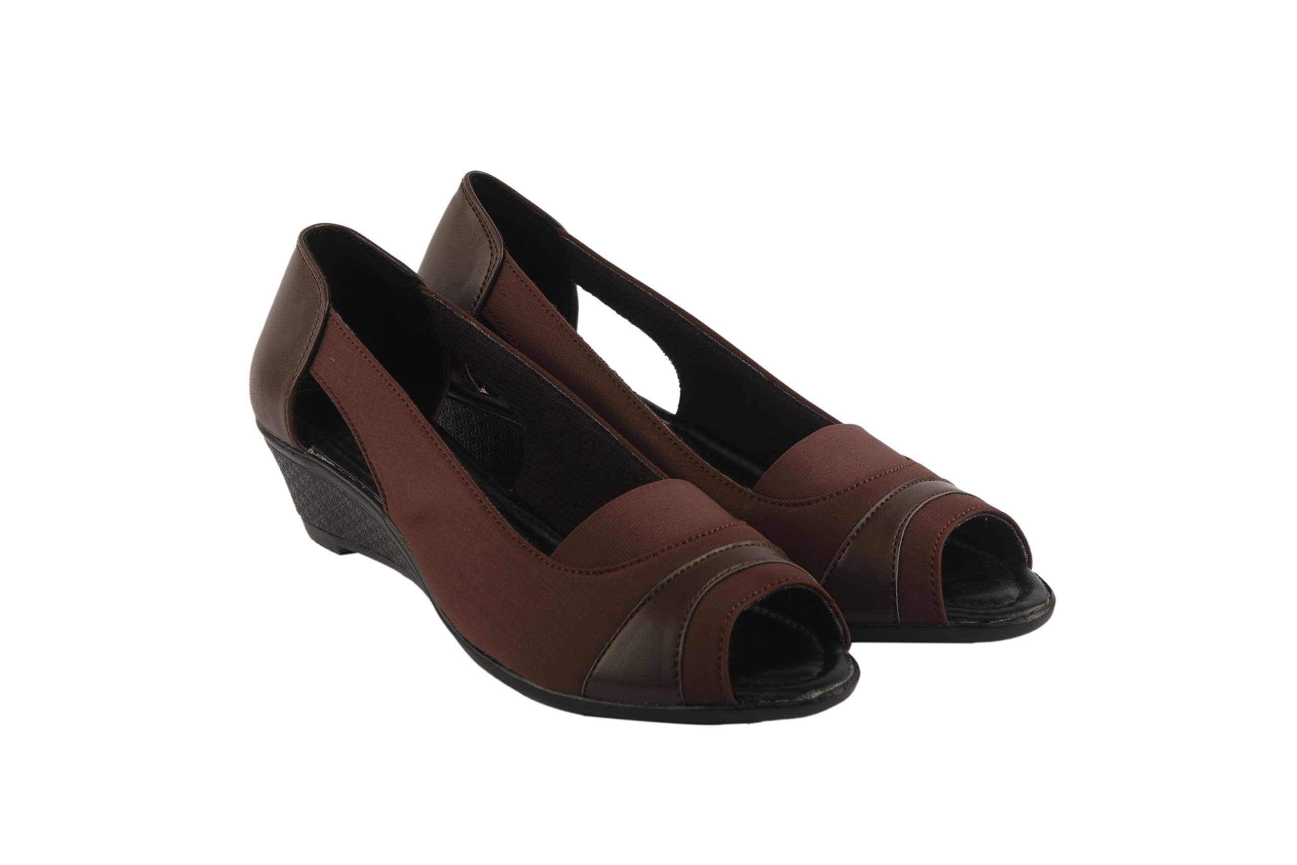 Right Steps Womens Bellies| Bellies for Girls| Peep Toe Bellies| Women Footwear (Brown, Numeric_3) (B08S76PJNP) Amazon Price History, Amazon Price Tracker