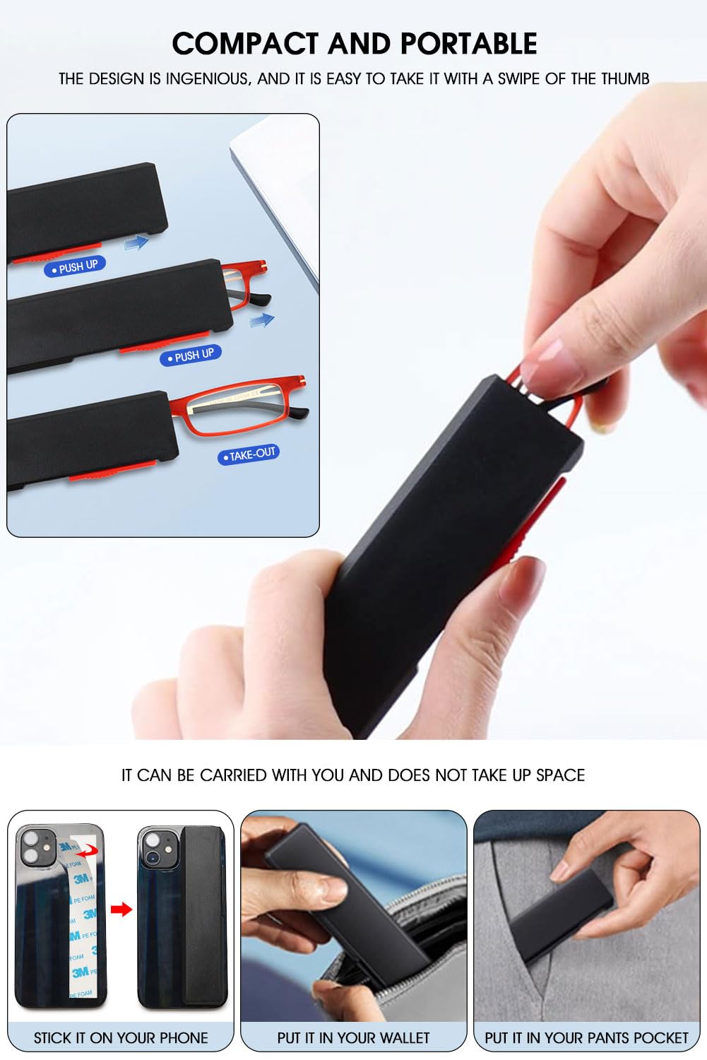 VEVESMUNDO Metallo Occhiali da Lettura Anti Luce Blu Tascabili Leggeri Occhiali da Vista con Custodia