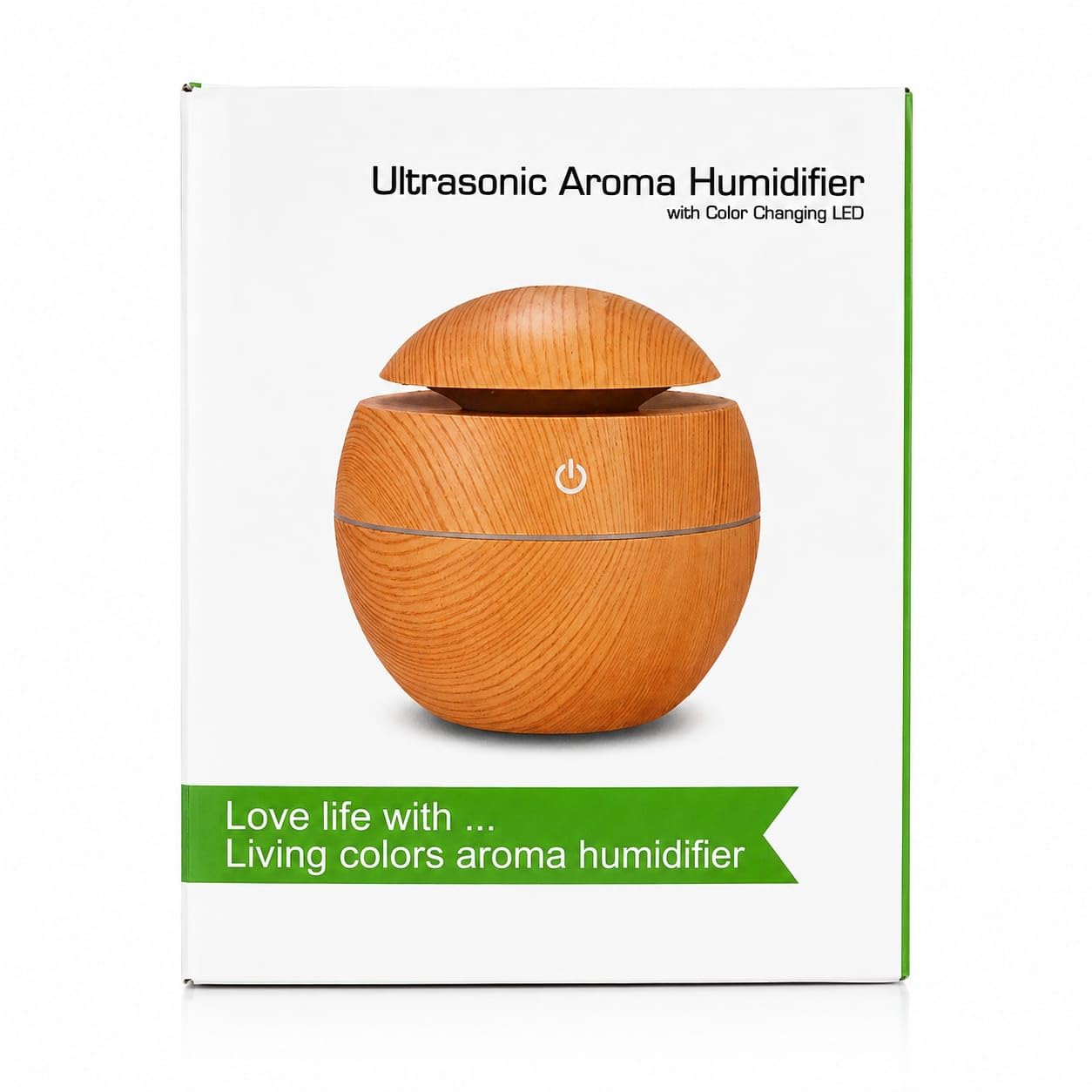 Ultrasonic Aroma Humidifier with Color Changing LED, Wood Grain | Essential Oil Diffuser, USB Powered, Night Light, Compact Design, Home & Office Use-image-14