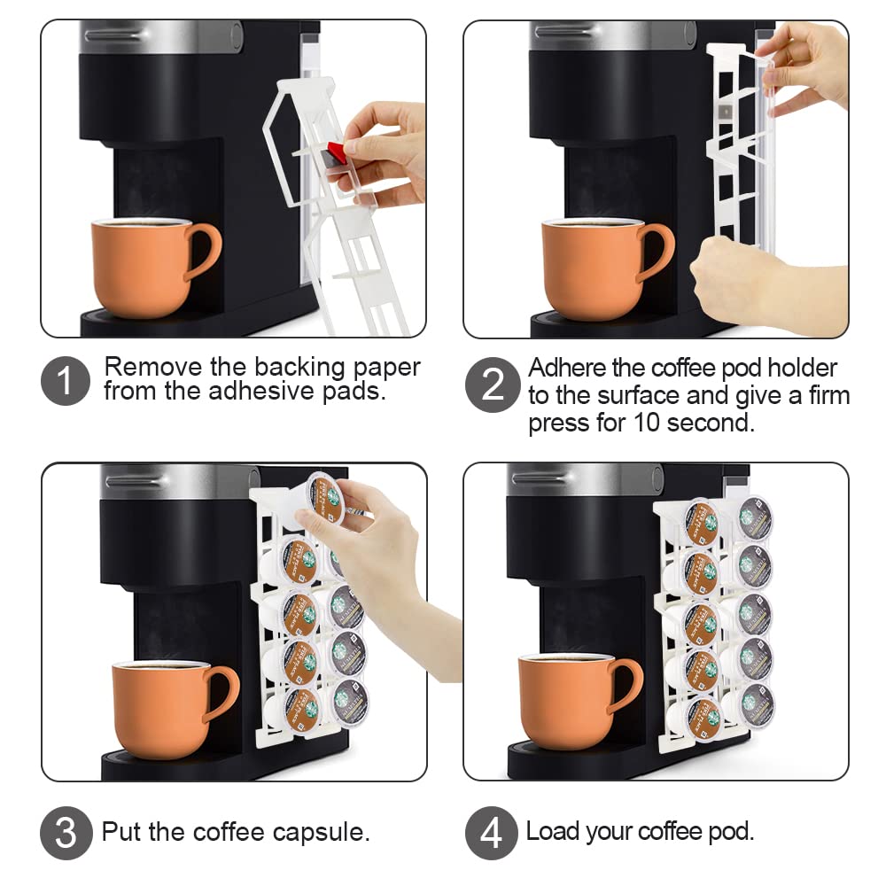 Snapklik.com : SUNGRACE Coffee Pod Holder For Keurig K Cup Pods, Side ...