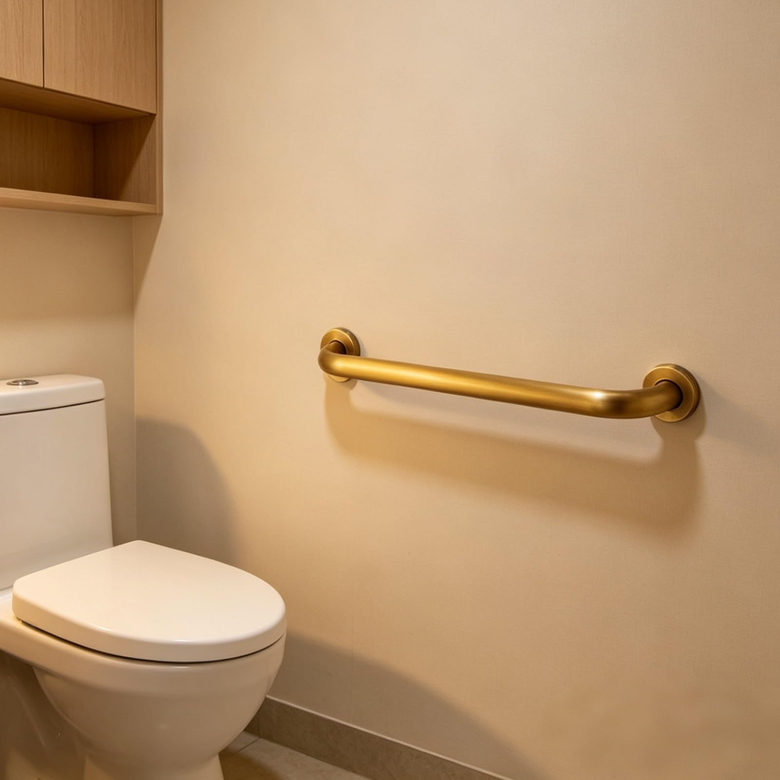 Shower Grab Bar, Gold Bathroom Safety Bar, 304 Stainless Steel Grab Bars for Bathtubs and Showers, Handicap Shower Handrail for Seniors Elderly(4ft/120cm)