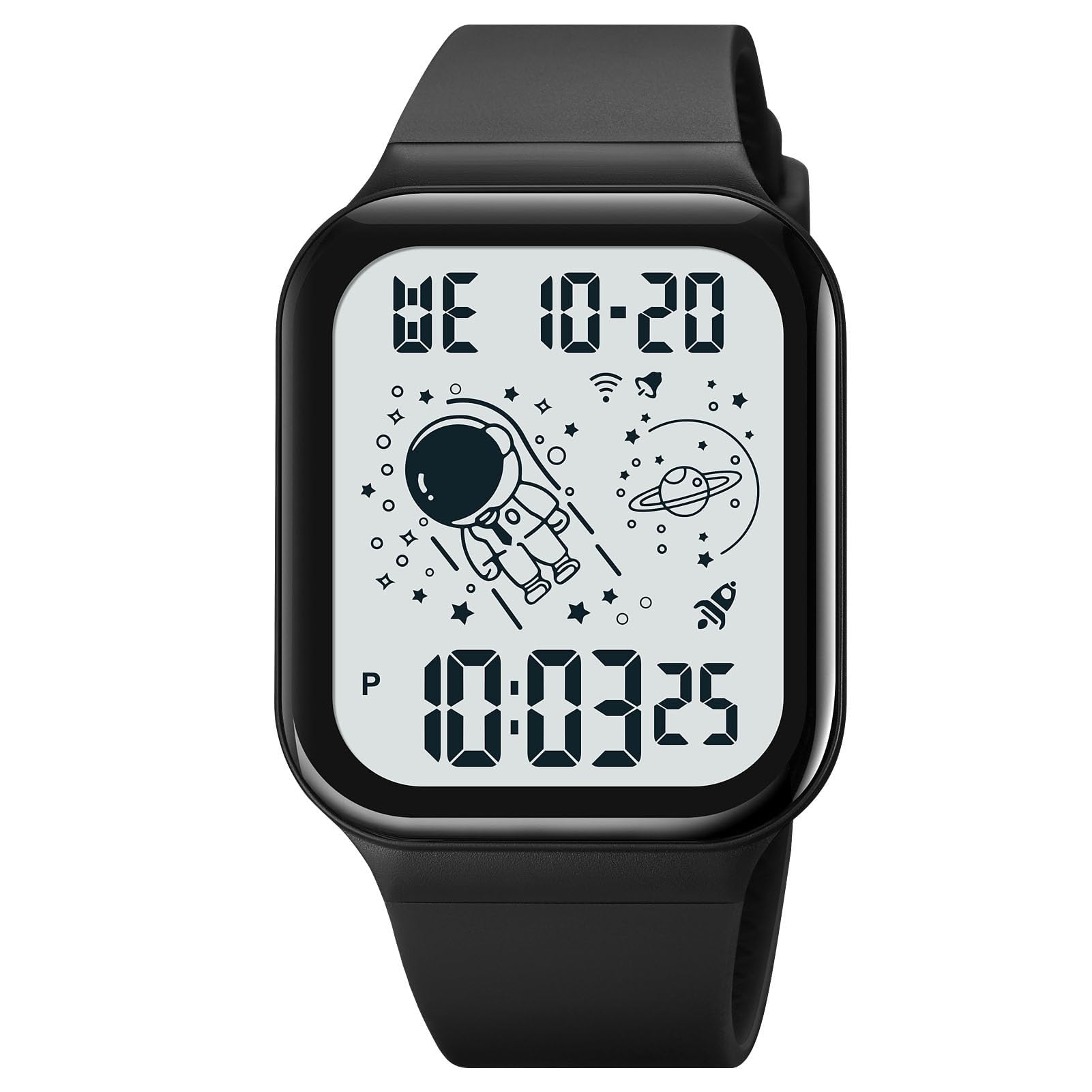 Orologio digitale per bambini con cronografo sveglia retroilluminazione calendario per regalo ragazzo ragazza sport digitale LED luce allarme striscia di silicone