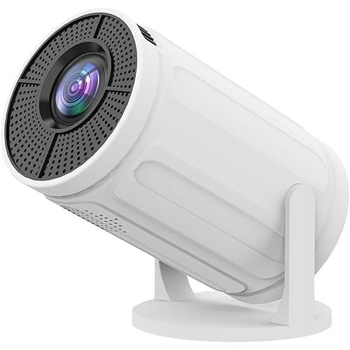 Mini Projector with WiFi ,720P HDMI 150 ANSI Portable Projector, Lightweight Adjustable Angle Stand, Manual focusing, Compatible with Smartphone/TV Box/Laptop, for Home Entertainment