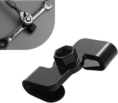 Wrench Extender Adapter, Universal Rustproof & Break-resistant Wrench Extension Tool, Vehicle Servicing Extension Tool Set with 1/2" or 21 mm Hex Conversion Adapter, for Mechanics Black