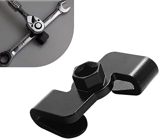 Wrench Extender Adapter, Universal Rustproof & Break-resistant Wrench Extension Tool, Vehicle Servicing Extension Tool Set with 1/2" or 21 mm Hex Conversion Adapter, for Mechanics (Black)