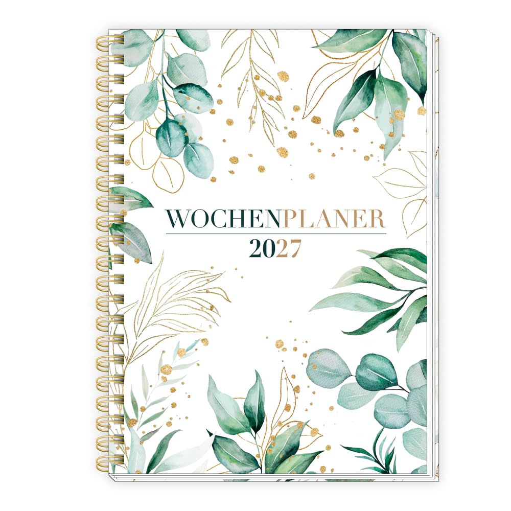TRÖTSCH - Wochenplaner A5 mit Wire-O Modern 2027: Taschenkalender
