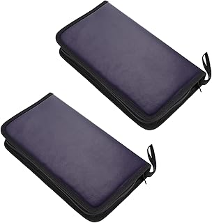 Homoyoyo 6 Pcs Saco De CD Caixa De Dvd Carteira De Couro Bolsas De Couro Envelope Carteira CD Zíper Caso Recipiente De Dvd Pasta De Dvd Saco De Armazenamento De Disco Bolsa De