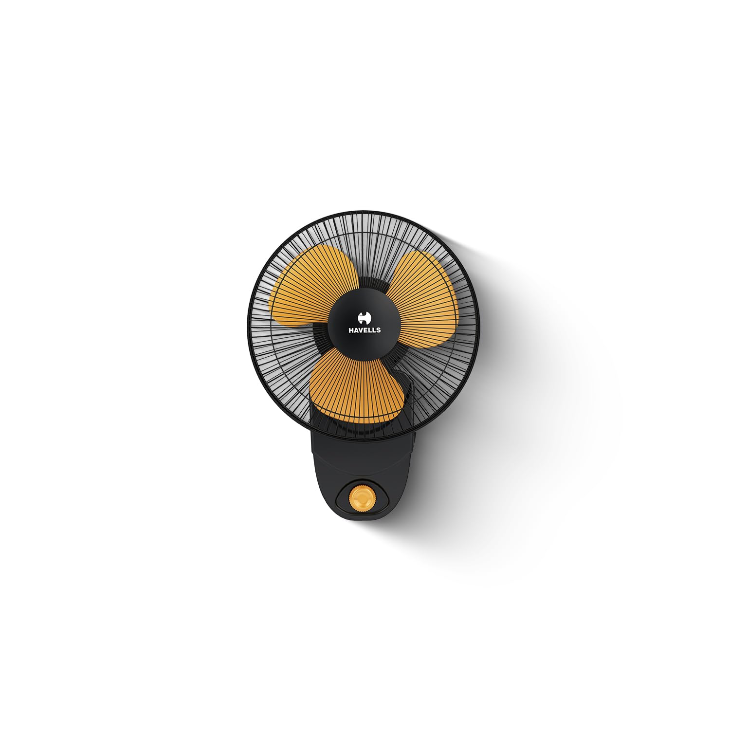 Havells CANDY HS Wall & Table Fan 230 mm 100% Copper Wire Motor| Watt: 60|Air Flow: 35 cmm|Speed: 2700 RPM| 2 Year Warranty(Yellow)