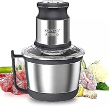 مطحنة - مفرمة بقدرة 800 وات بدورق من طبقة مزدوجة الستانلس ستيل سعة 3 لتر و4 شفرات سوكاني ، SK 7027 فضي واط