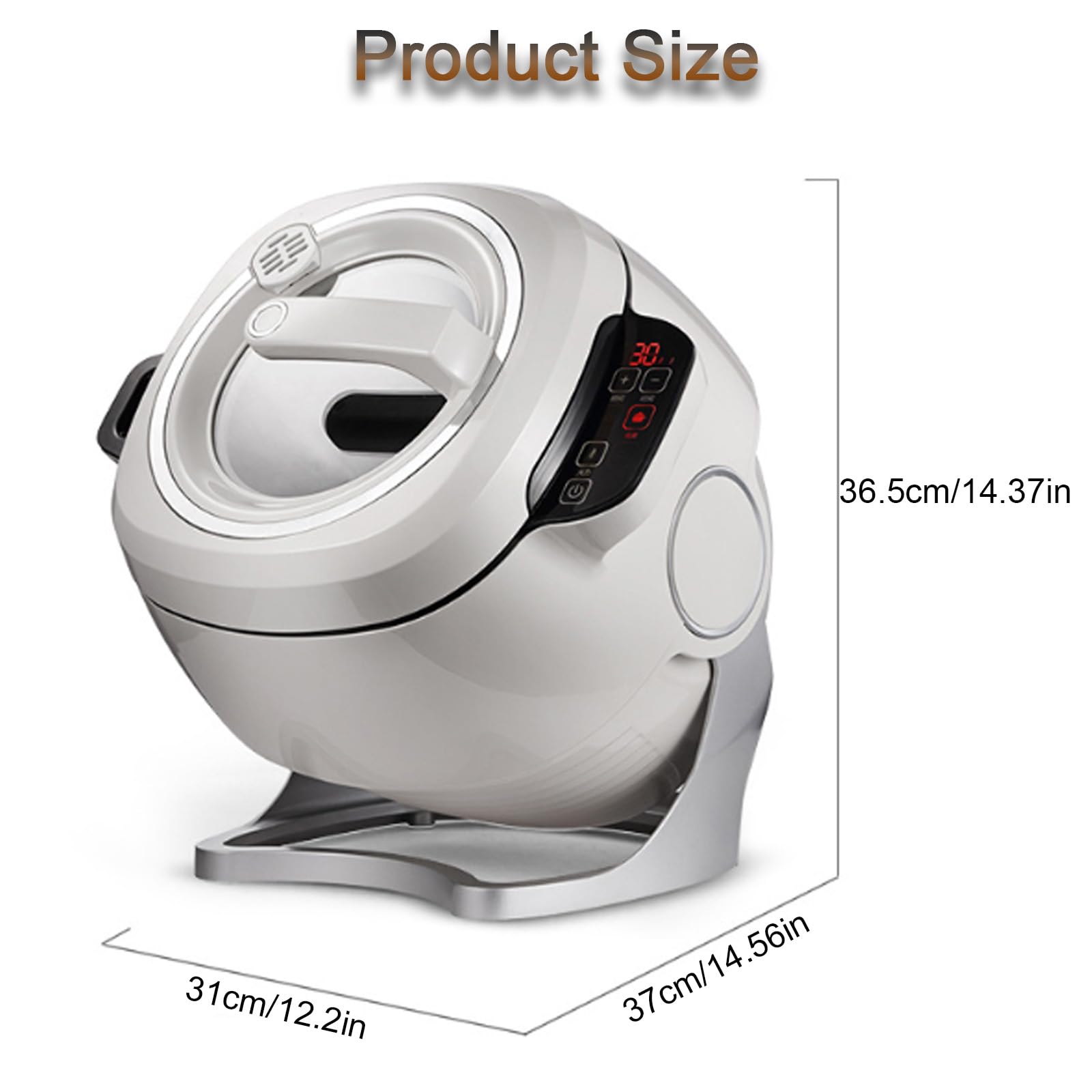 Komercyjny robot kuchenny z ogrzewaniem 3D i obrotem 360° do automatycznego gotowania, smażenia, duszenia