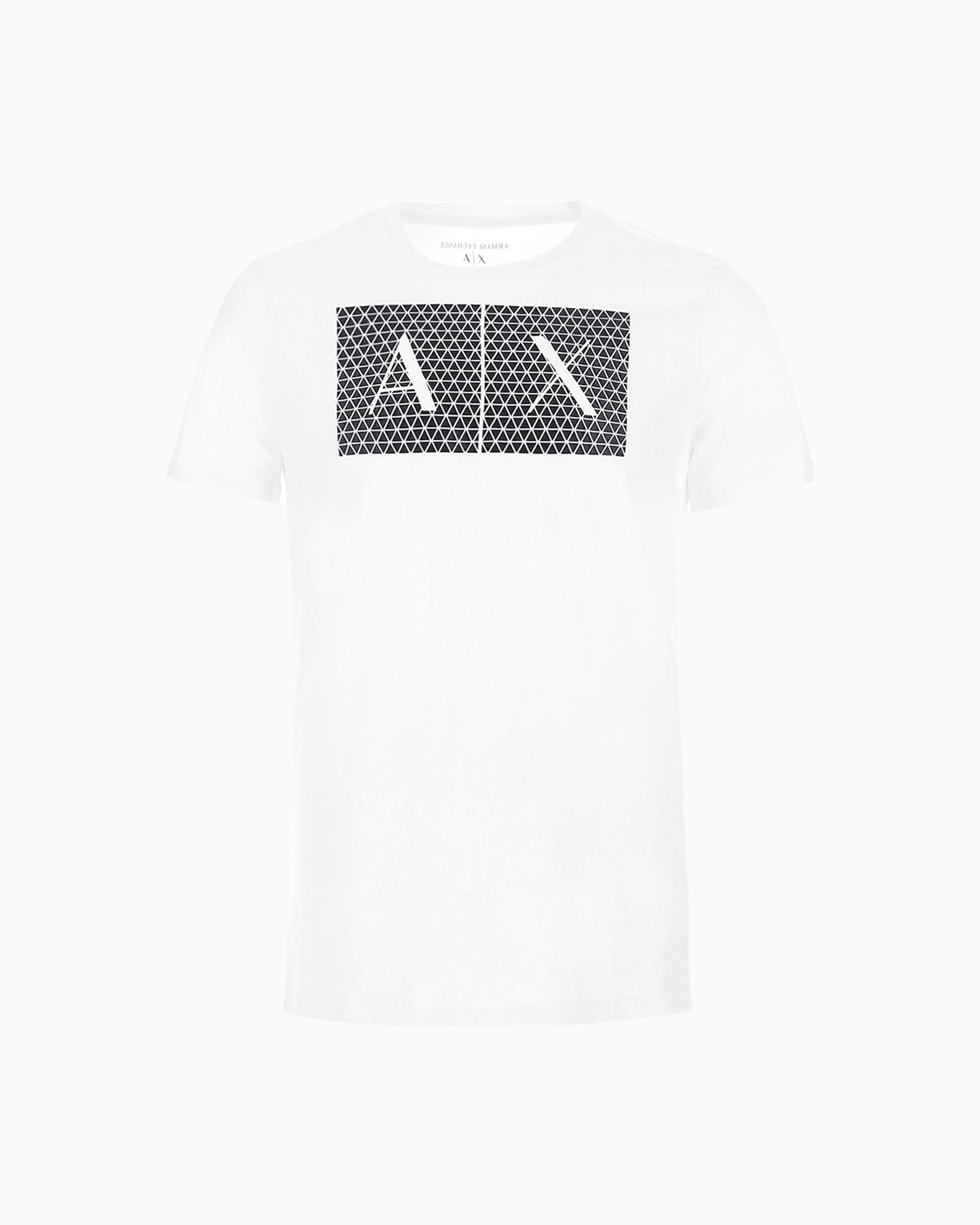 Armani Exchange Mens Crew Quited Logo Tee