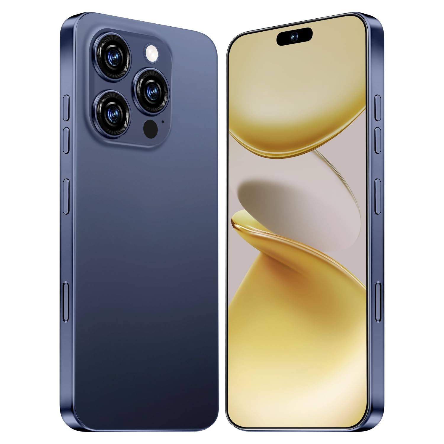 16 PROMA X 5G Phone,Smartphone Unlocked Cell Phone 12GB+512GB/6.99“ HD Screen Display/68MP+108MP Camera/7000 mAh, Dual SIM Card/Face Unlock/Fingerprint Button Unlock-and take Photos (Deep Blue)