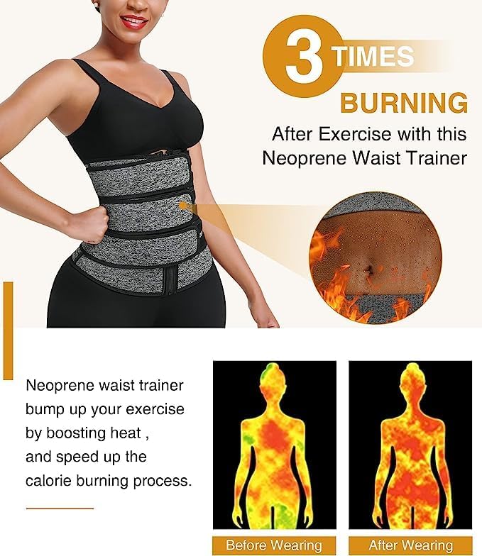 Miniatura 4 de Corsé Top Sudor Cintura Entrenador De Neopreno Para Mujeres Hombres Cincher Cuerpo Shaper Para Pérdida De Peso