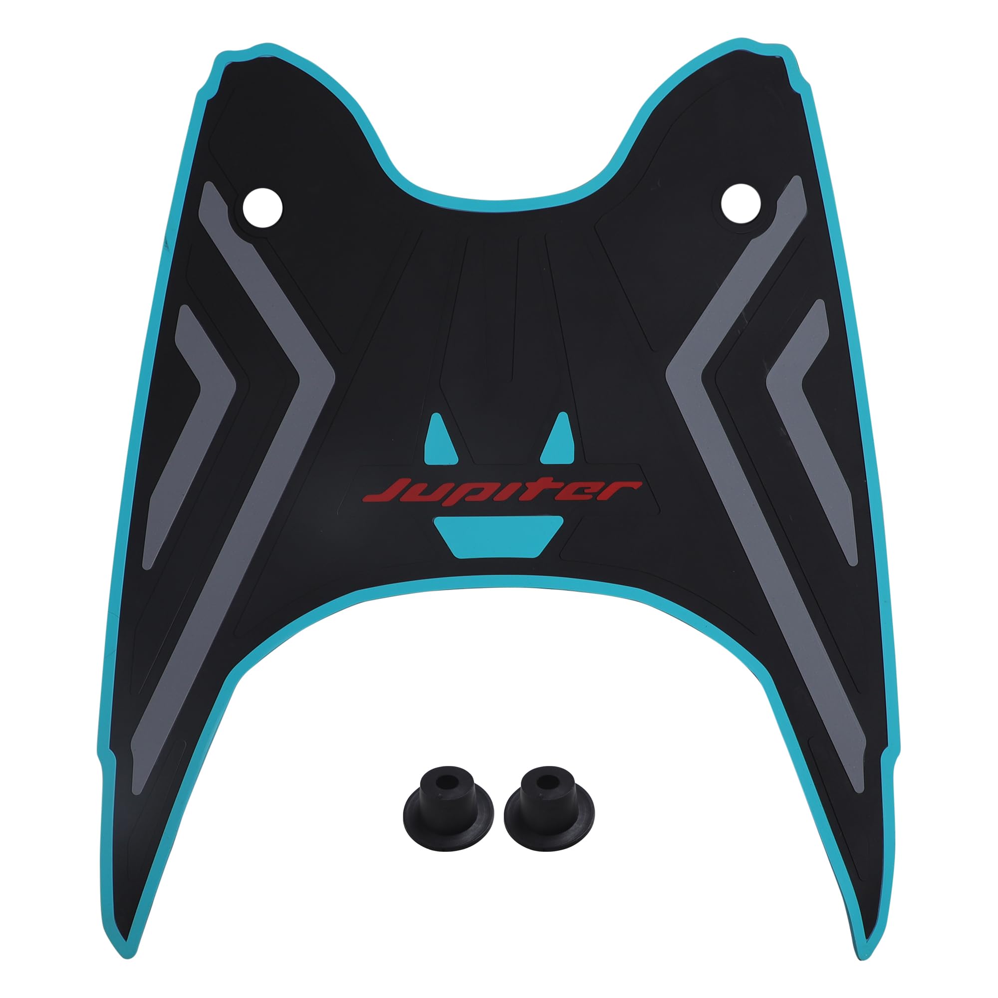 Grandbiker Anti Skid Scooter Rubber Foot Mat/Floor Mat for Jupiter 113(Black)