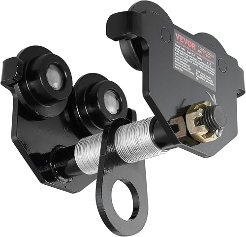 Miniatura 9 de VEVOR 2T-F Manual 4400 lbs2 toneladas de capacidad de carga, carro de empuje con ruedas dobles, ancho de brida ajustable de 2.5 a 7 pulgadas,