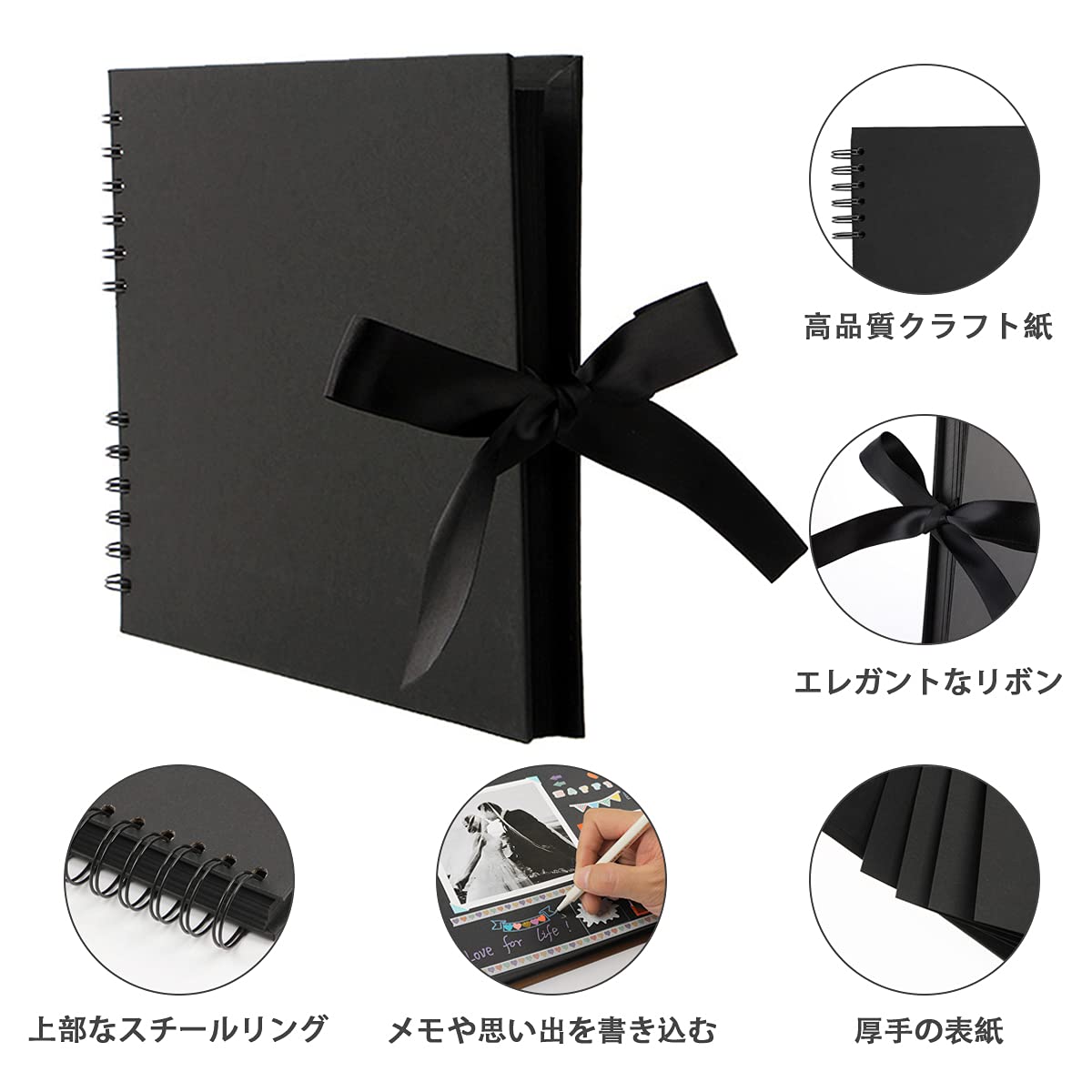 Amazon.co.jp: 手作りアルバム フォトアルバム 40枚80ページ