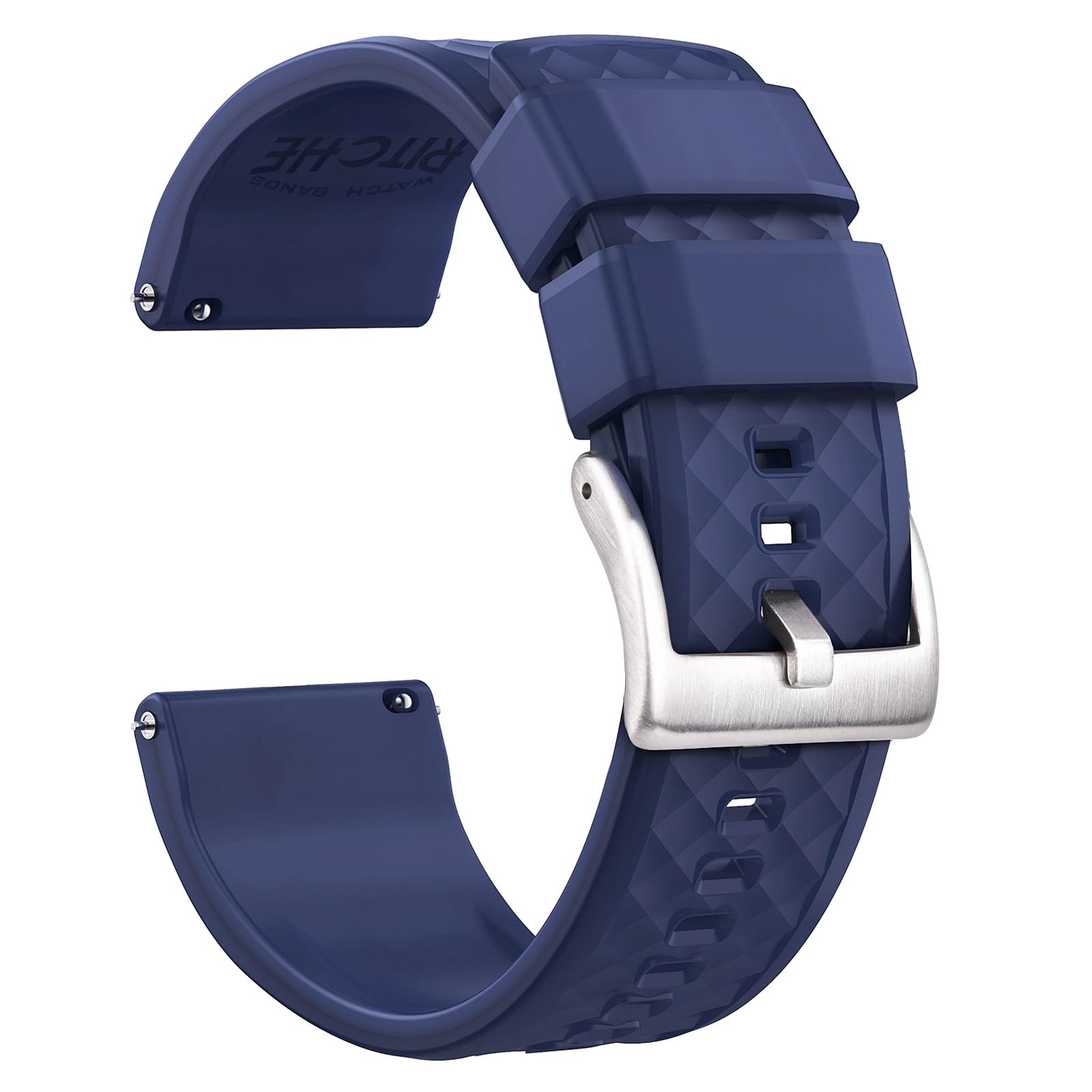 Christmas Gift Silicone Watch Bands 18mm 20mm 22mm 24mm Quick Release Rubber Watch Bands for Men, White Elephant Gifts, Stocking Stuffers For Men