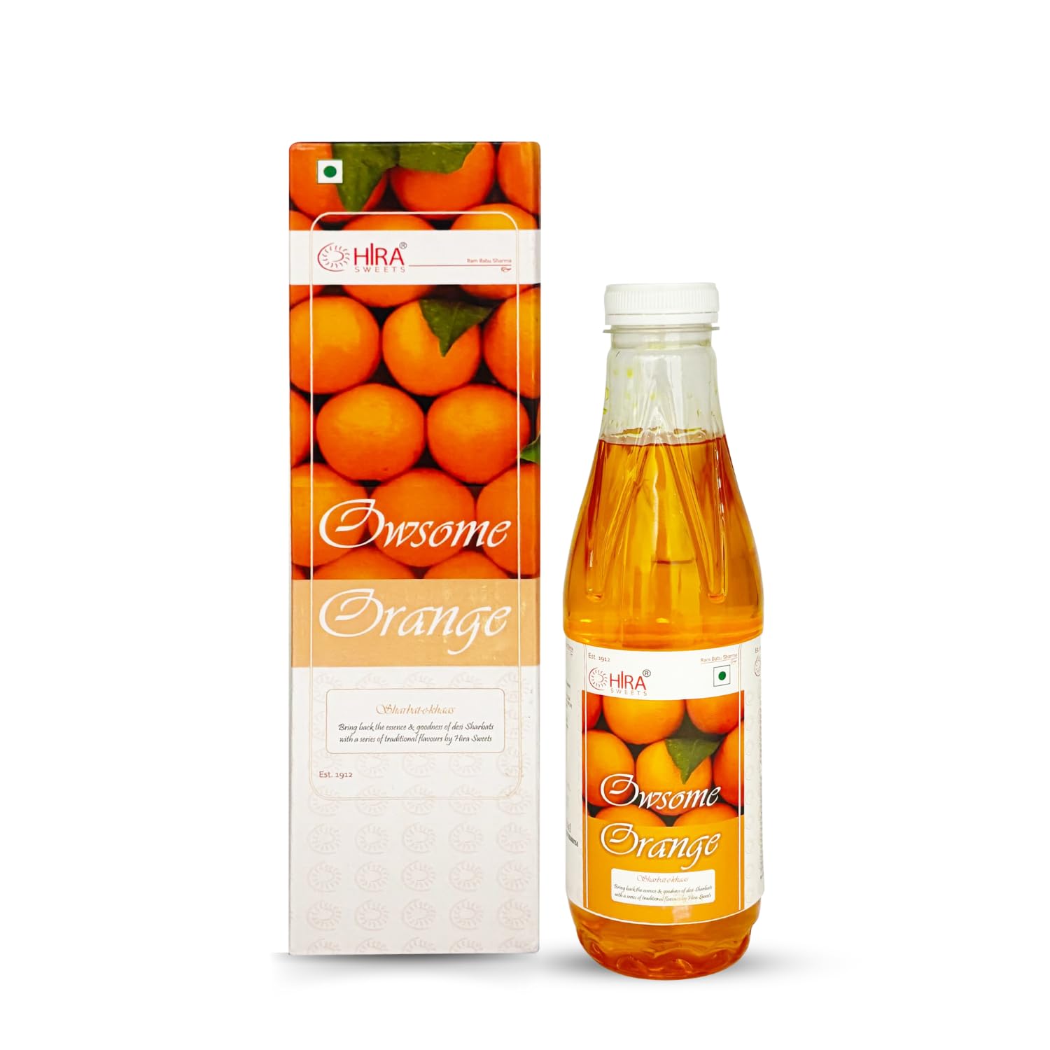 HIRA SWEETS Orange Sharbat Syrup 750g| Roohafza Gulab Sharbat | Rooh Afza Drink | Ruabja Sharbat | Desi Thandai Fresh & Natural |Mix with Water, Milk, Ice Creams, Faloodas, Mock Tails, Desserts & Sweets-image-8