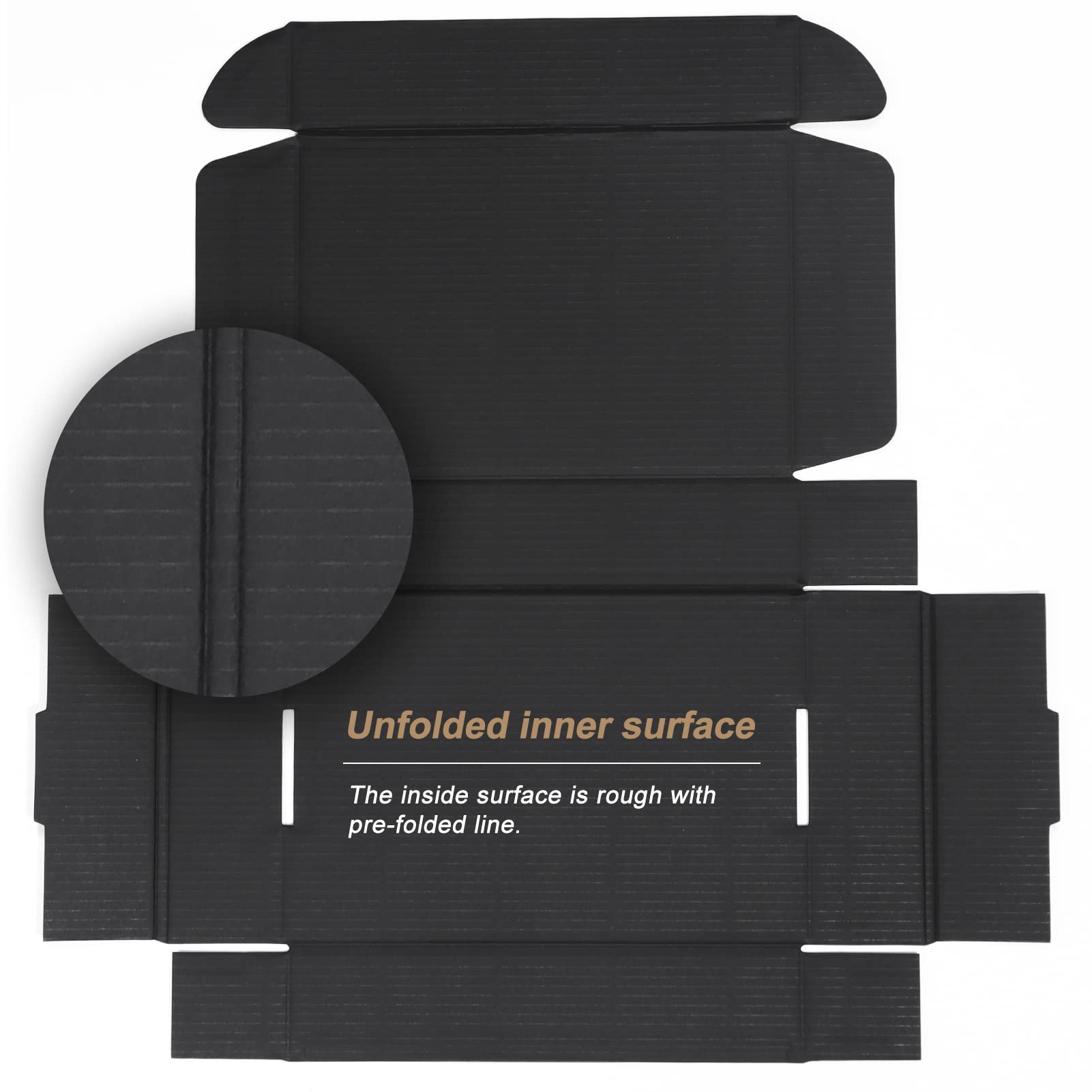 ZBEIVAN 22,9 x 15,2 x 5,2 cm, schwarze kleine Versandkartons aus Wellpappe, 20 Packungen für Verpackung von kleinen Unternehmen
