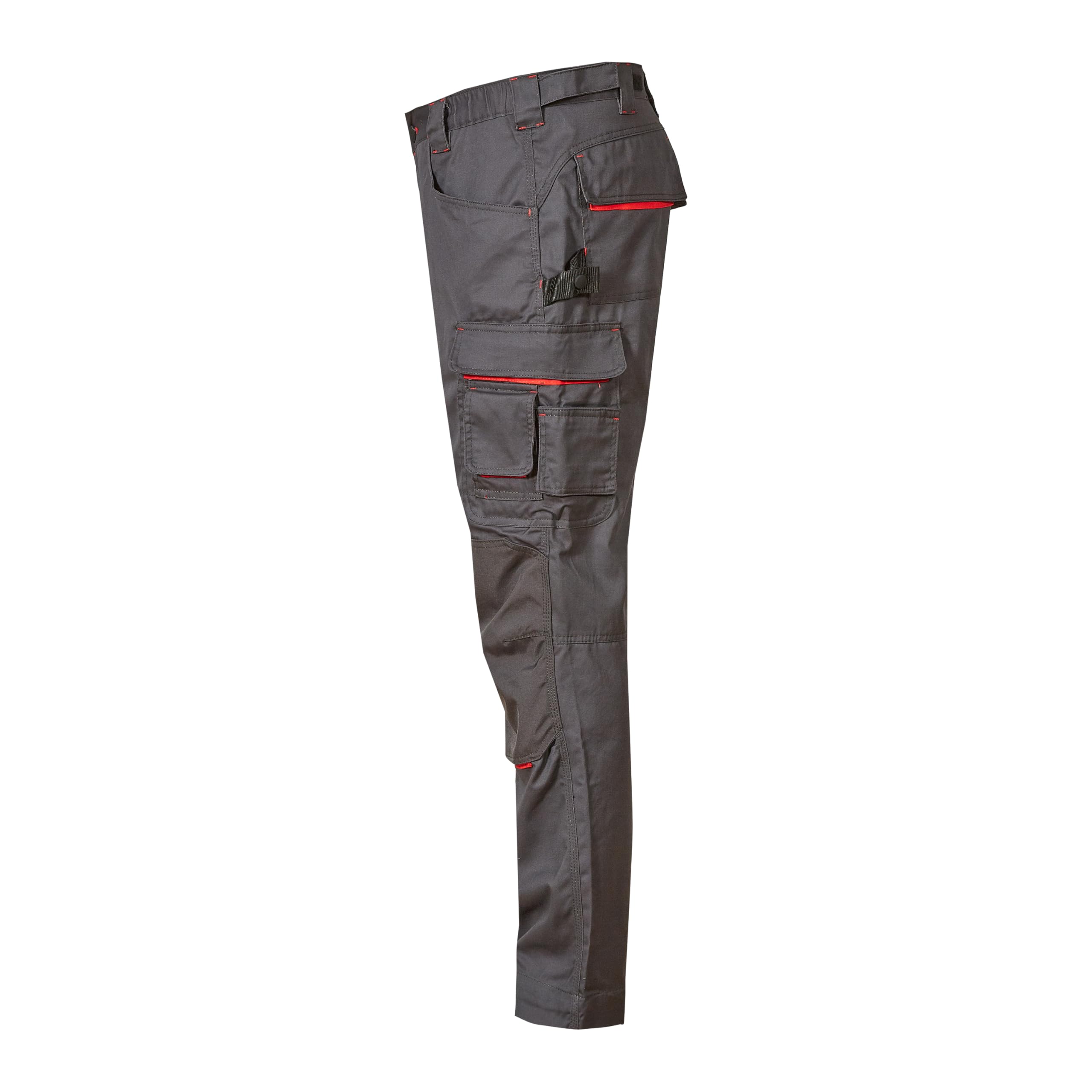 U-Power NIMBLE, pantaloni da lavoro da uomo, pantaloni cargo con elastico in vita, con tasche per ginocchiere, multitasche, tessuto confortevole, usura esterna resistente e durevole (Grey Meteorite-44)