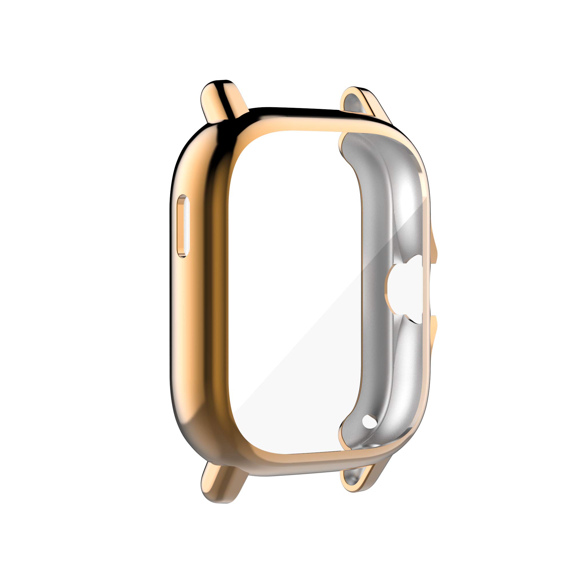 BabyValley Funda compatible con Amazfit GTS 2/GTS 3 - Protector de pantalla chapado en TPU - Funda protectora impermeable para reloj GTS 2 (rosa, oro, oro rosa y plata)