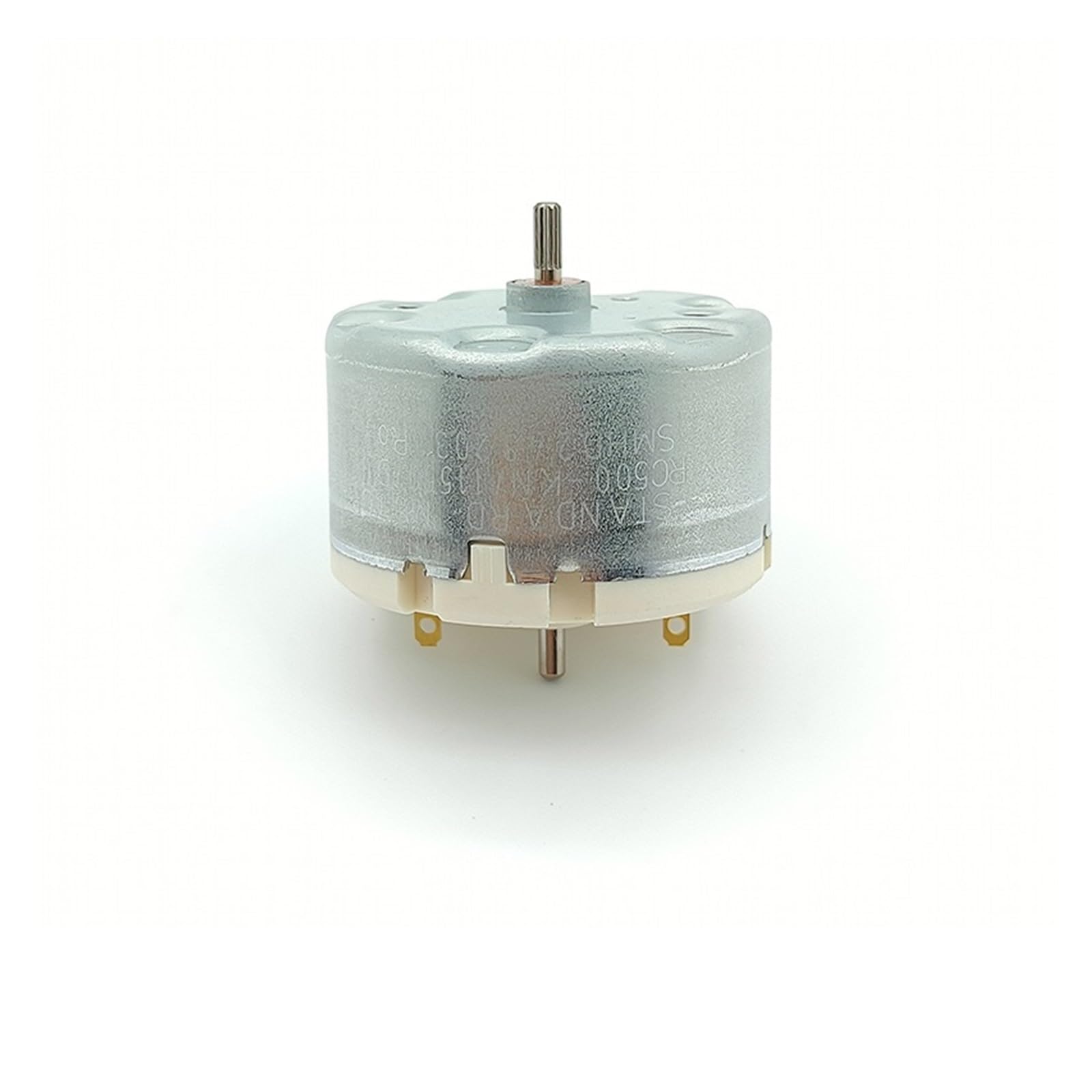 HSMQUBDBX S.M.C Electronic Starter RC500-KN/11550 500 Electronic Starter Dual Shaft DC 5V 6V 9V 12V 5150RPM 32mm Round Spindle Electronic Starter DIY Sweeping Robot