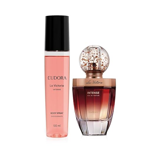 Eudora Kit La Victorie Intense: Eau de Parfum 75ml + Body Spray 100ml