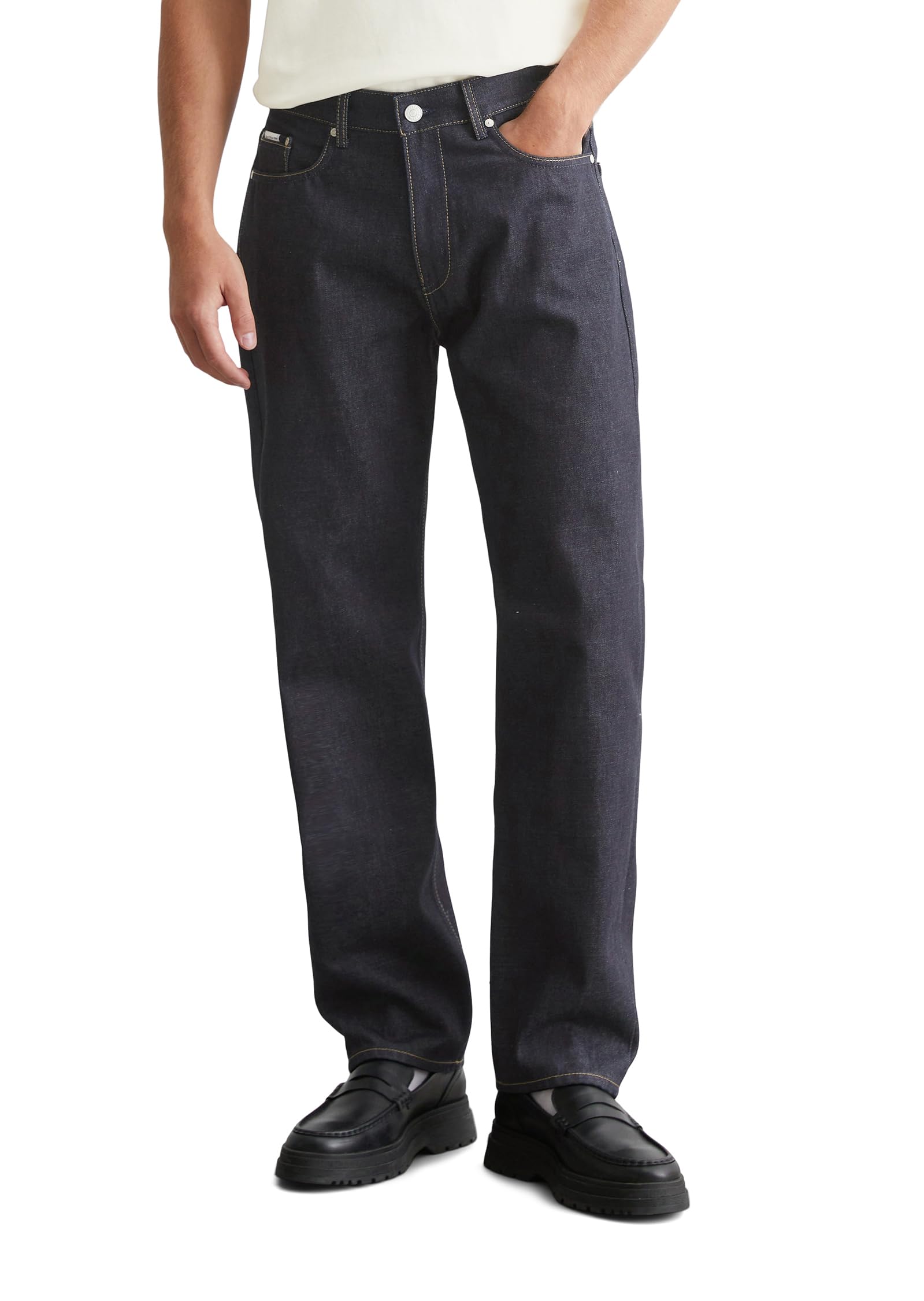 Marc O'polo Men's 4466 Marc Oߴpolo Denim Relaxed Fit Organic Cotton Jeans, Blue (Dark Blue Multi 27), W36/L32